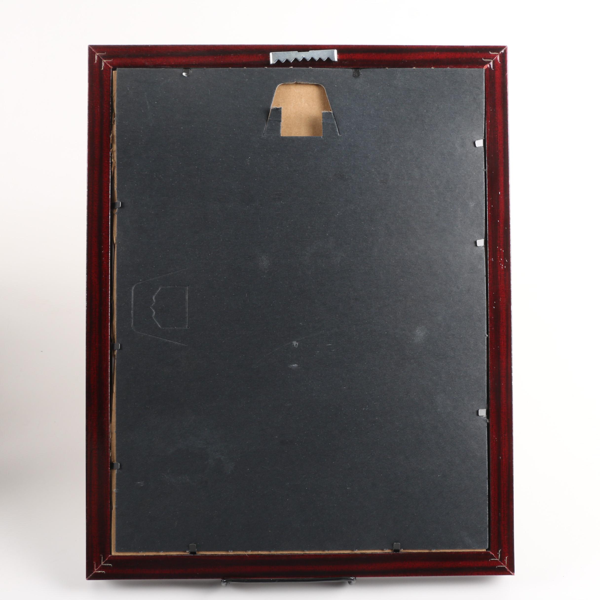 Vintage Remington Standard Typewriter, Button and Framed Advertisement