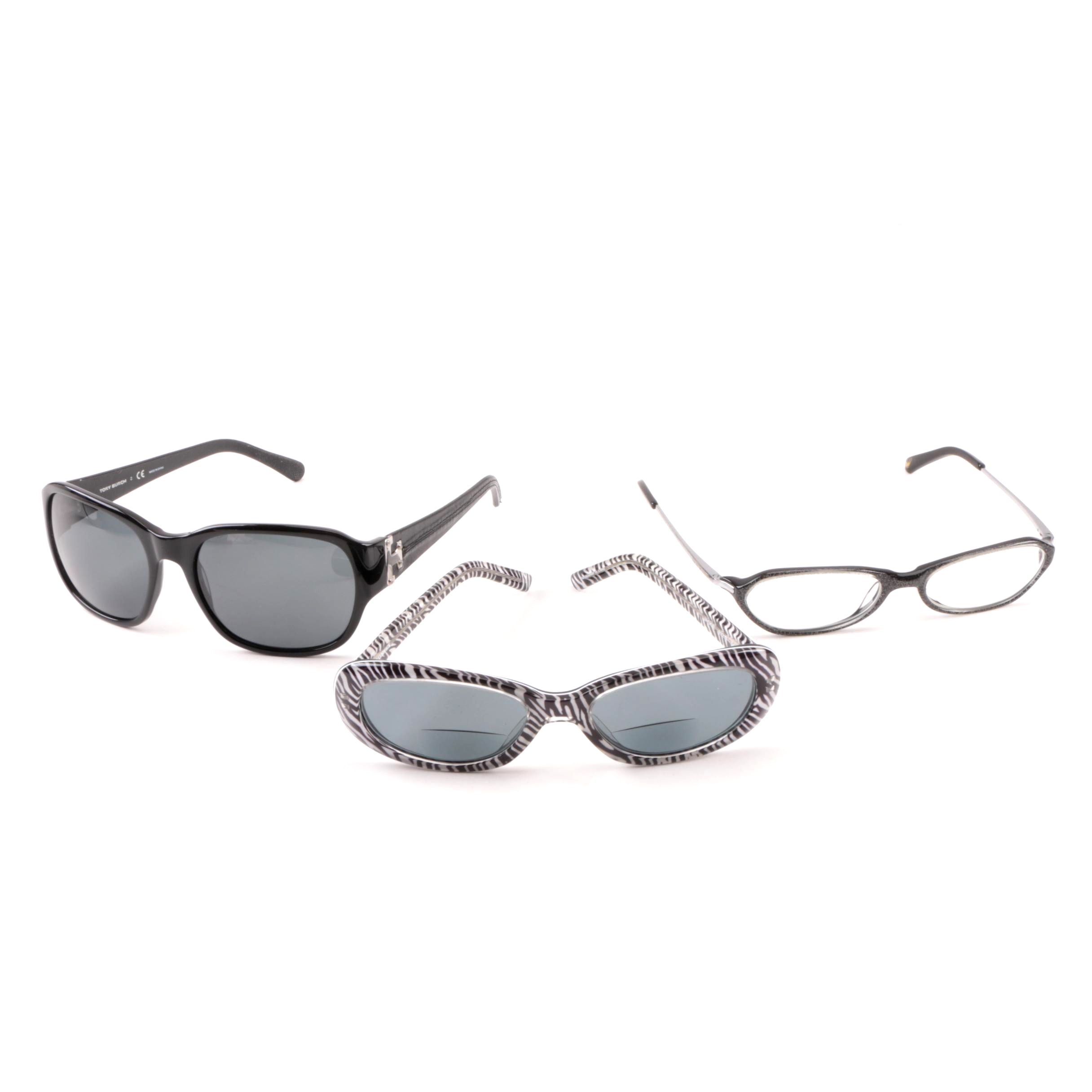 Tory Burch Sunglasses with Corinne McCormack and Emporio Armani Eyeglasses