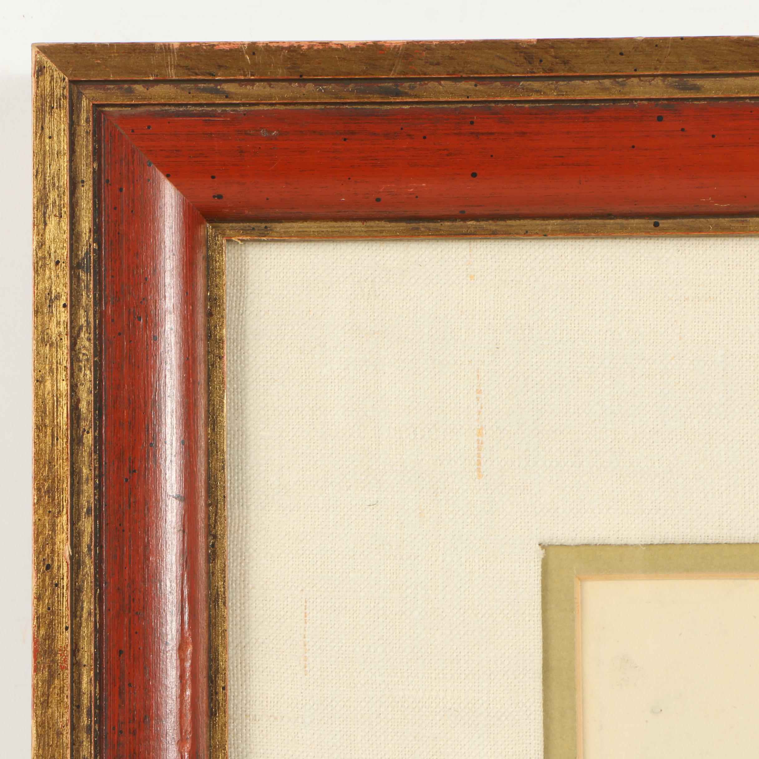 Harcourt Family Coat of Arms Hand Colored Engraving