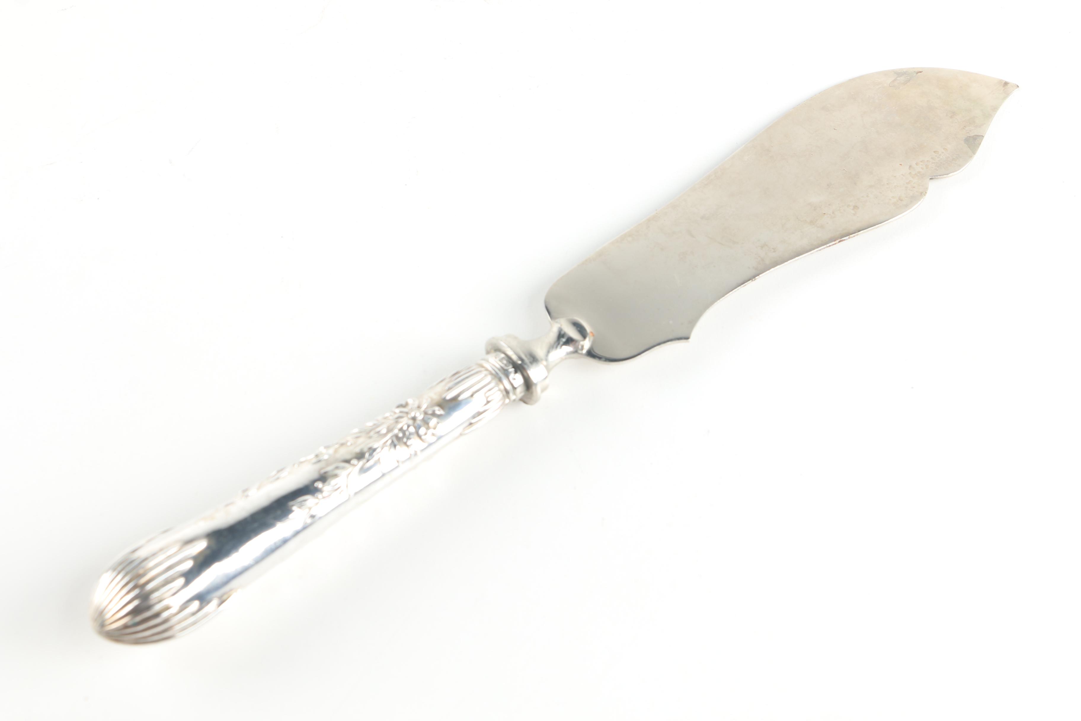 Franz Mosgau German 800 Silver Handled Fish Serving Set