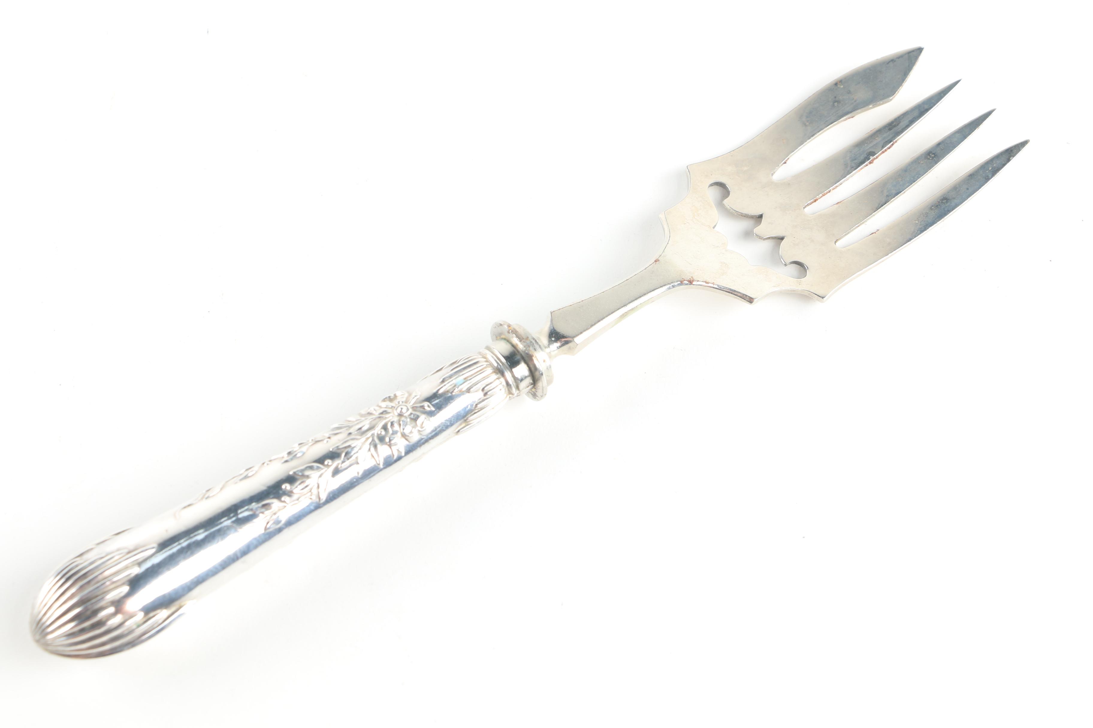 Franz Mosgau German 800 Silver Handled Fish Serving Set