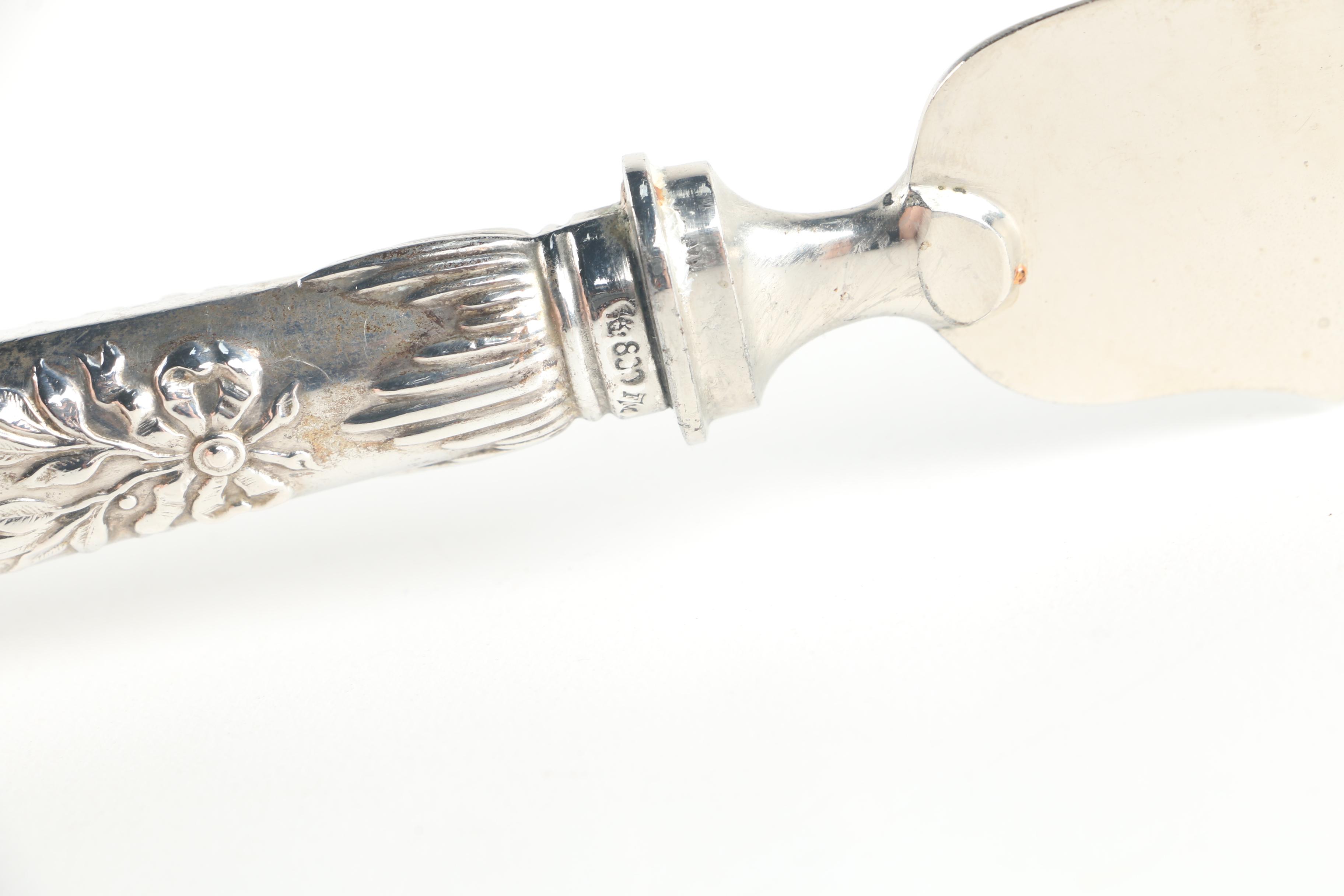 Franz Mosgau German 800 Silver Handled Fish Serving Set