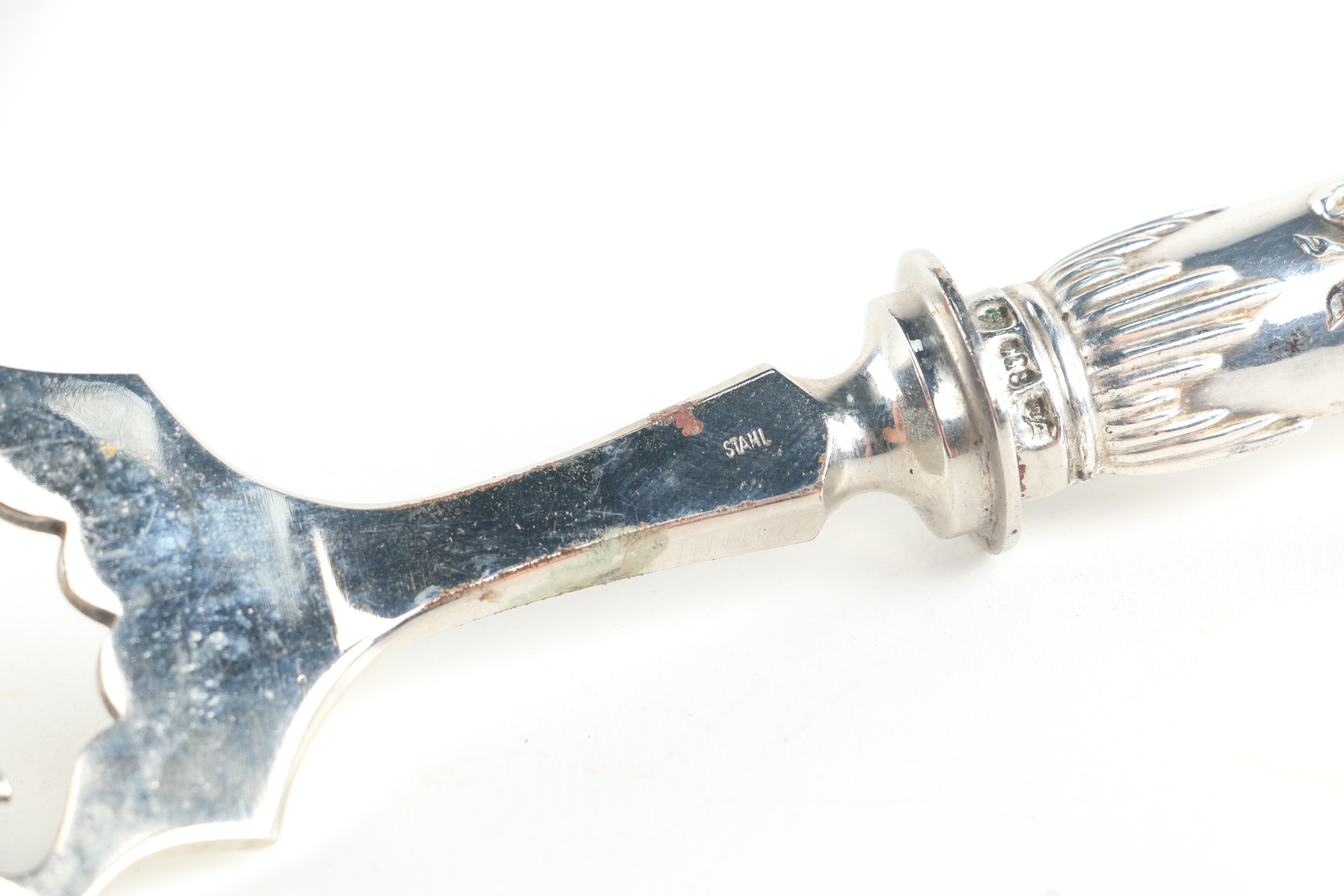 Franz Mosgau German 800 Silver Handled Fish Serving Set