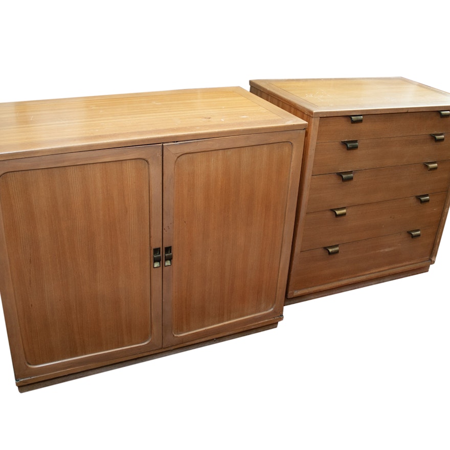 Two Wooden Cabinets by Drexel Furniture Company