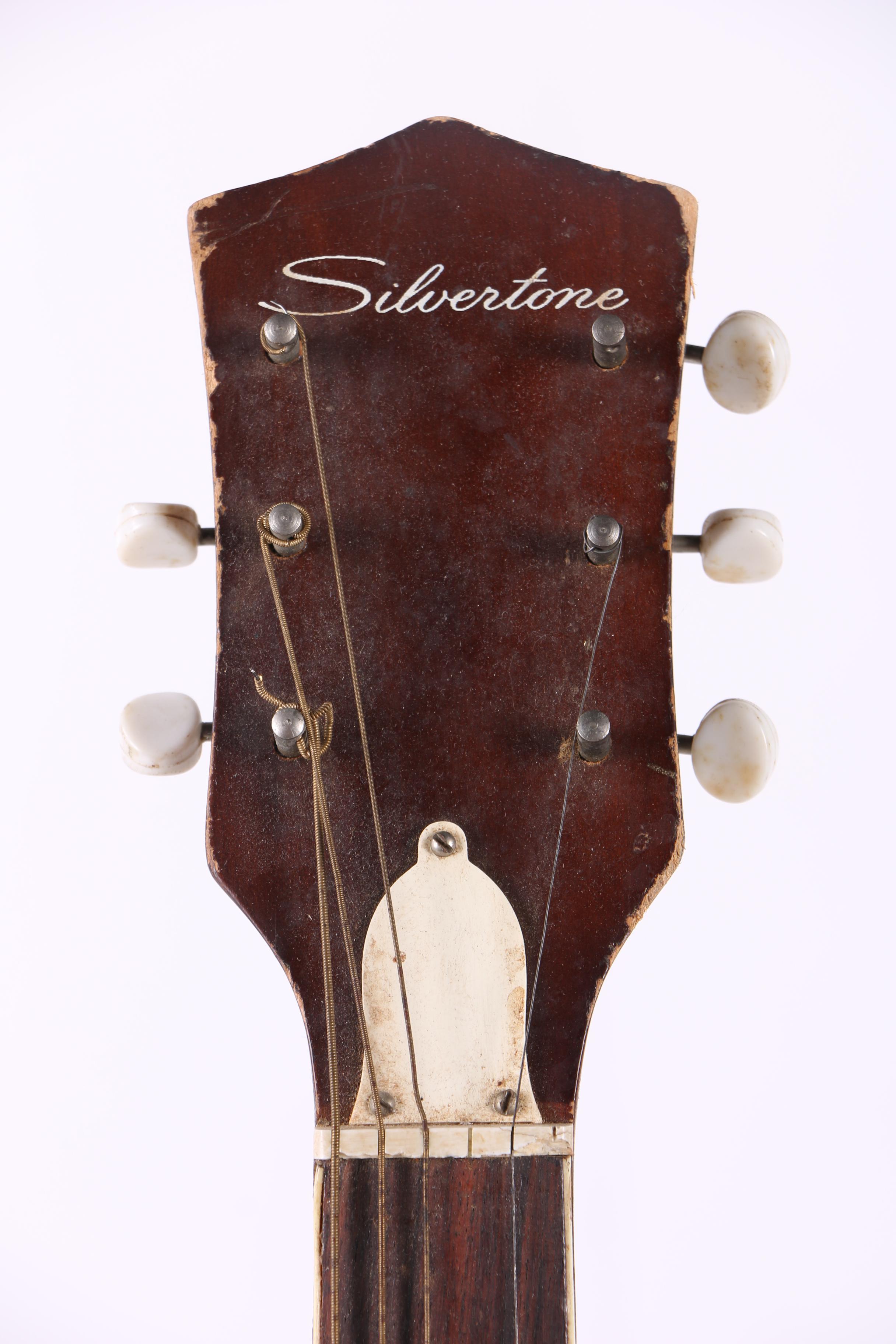 Circa 1950s Silvertone Archtop Acoustic Guitar