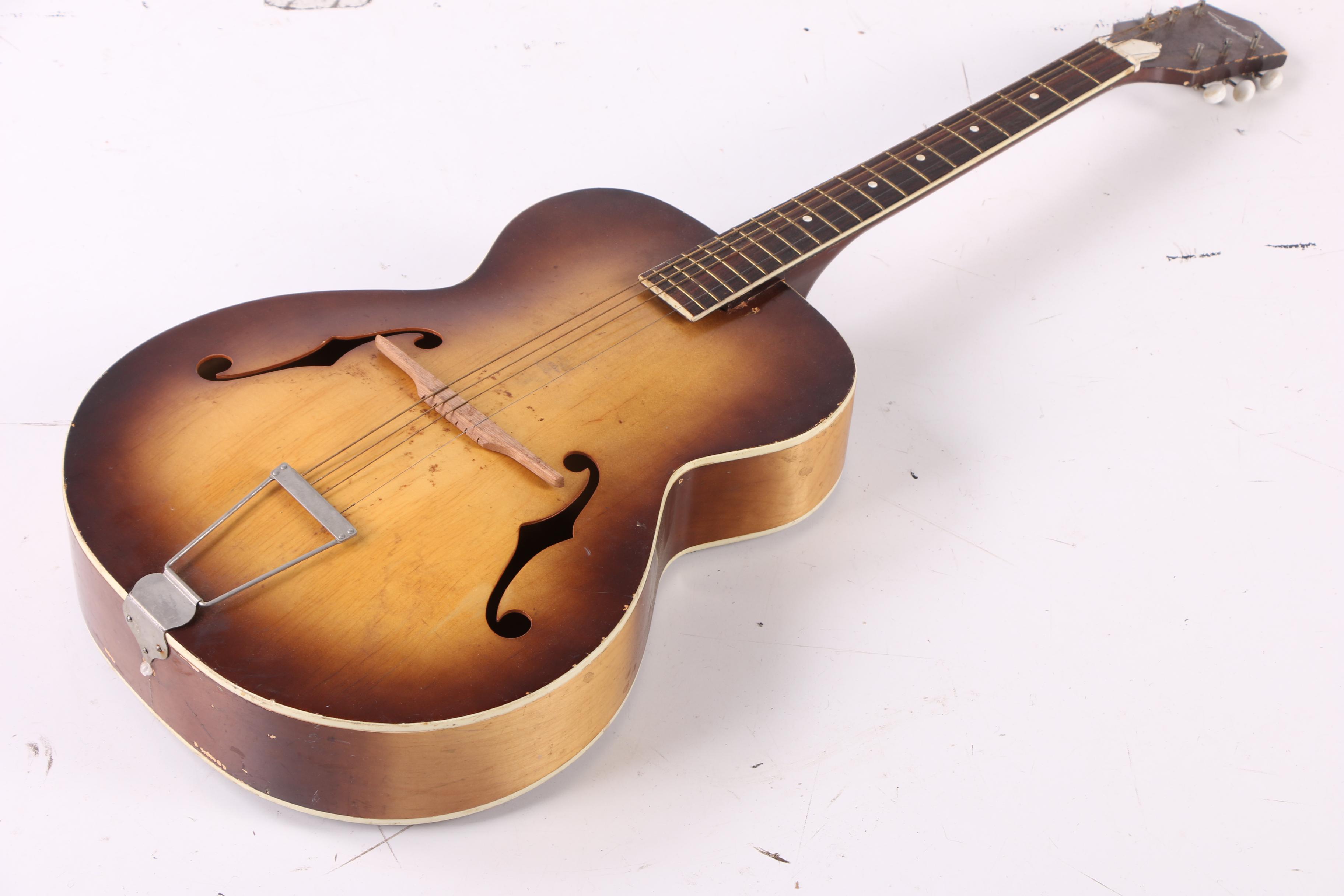 Circa 1950s Silvertone Archtop Acoustic Guitar