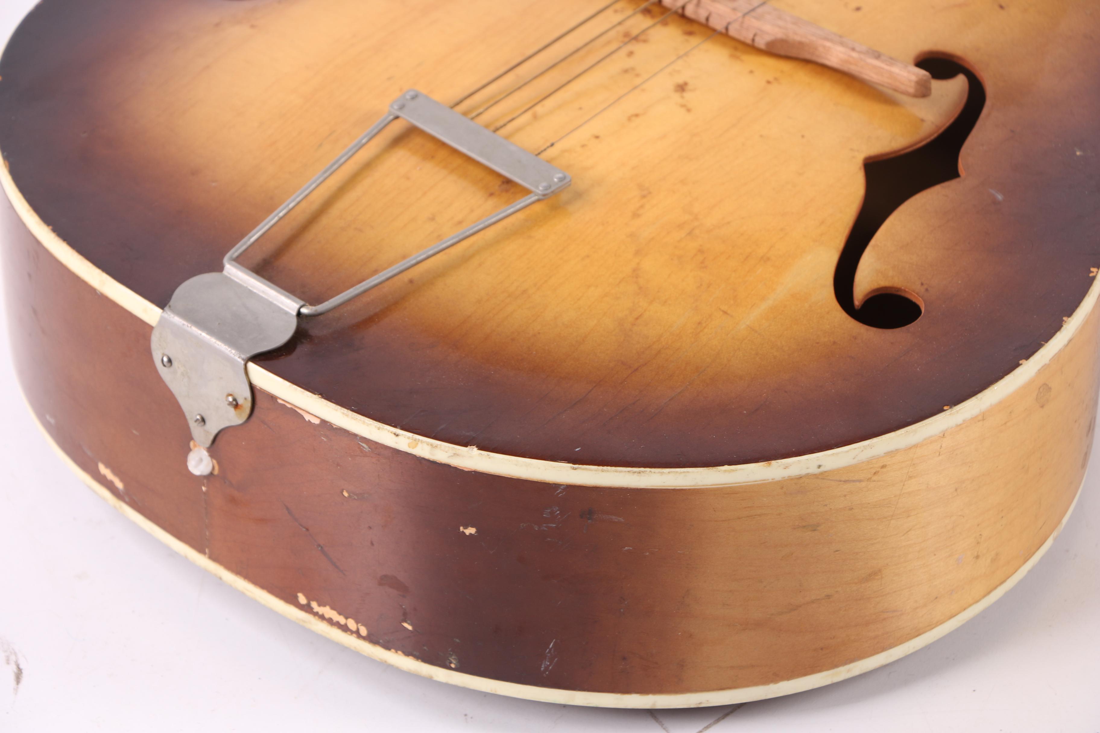 Circa 1950s Silvertone Archtop Acoustic Guitar