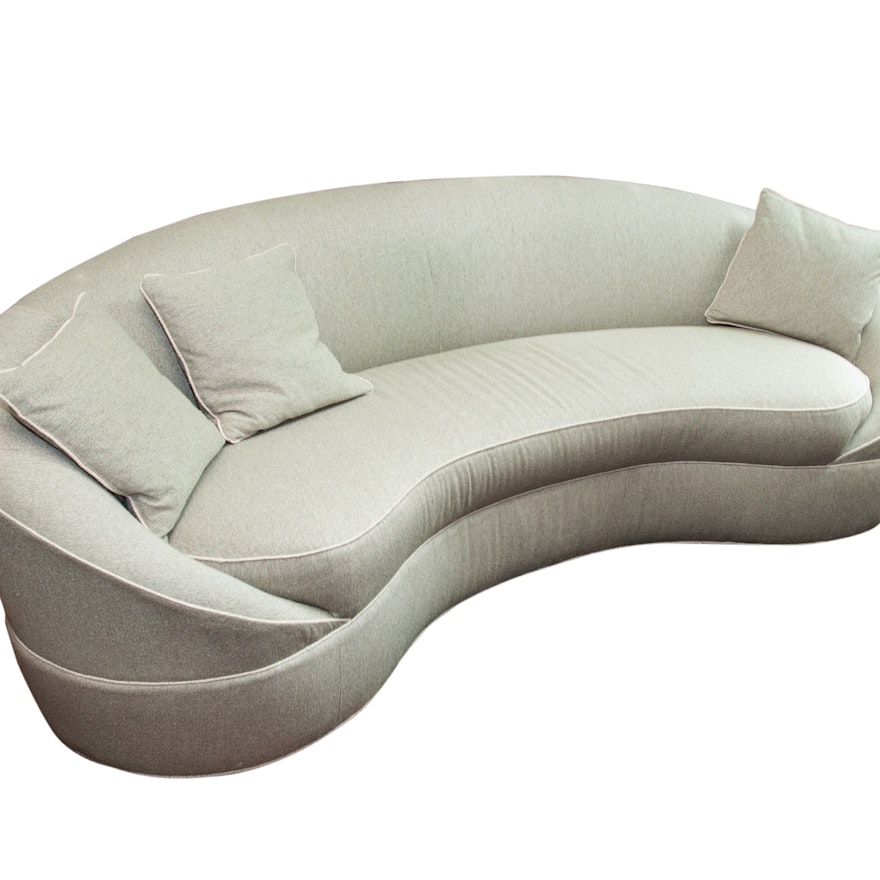 Contemporary Curved Back Sofa