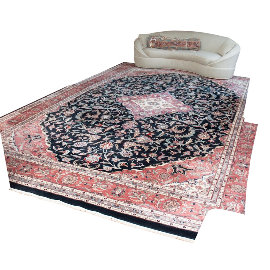 Hand-Knotted Indo-Persian Wool Area Rug by Aria