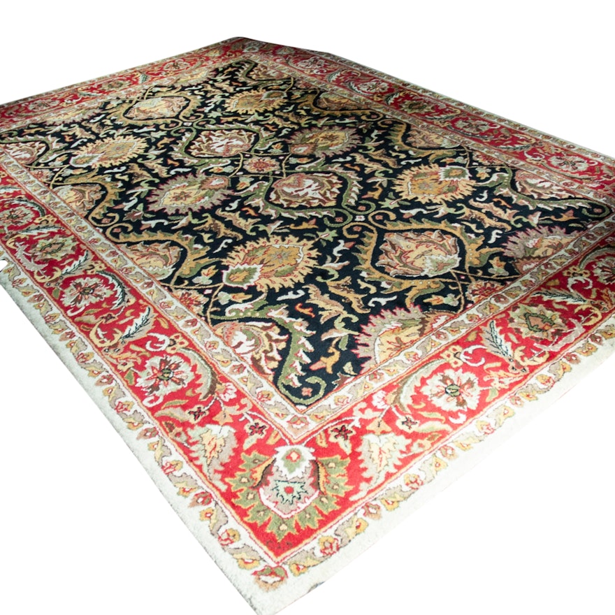 Tufted Indian Persian Style Floral Area Rug