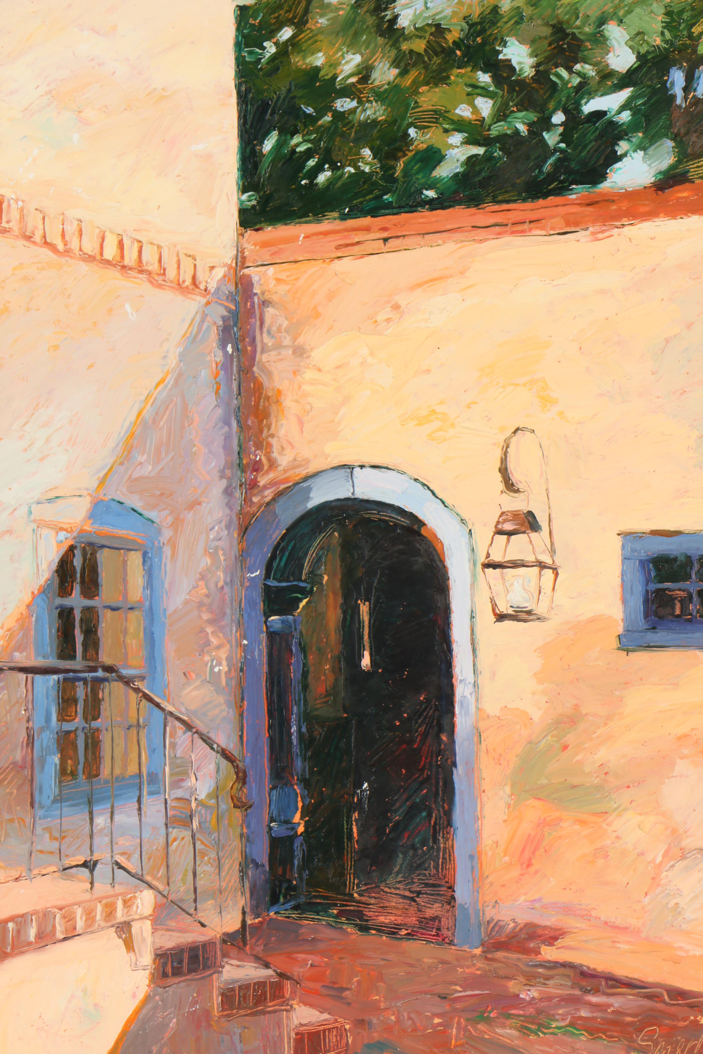 Debbie Souders Oil Painting "Courtyard, Santa Fe"