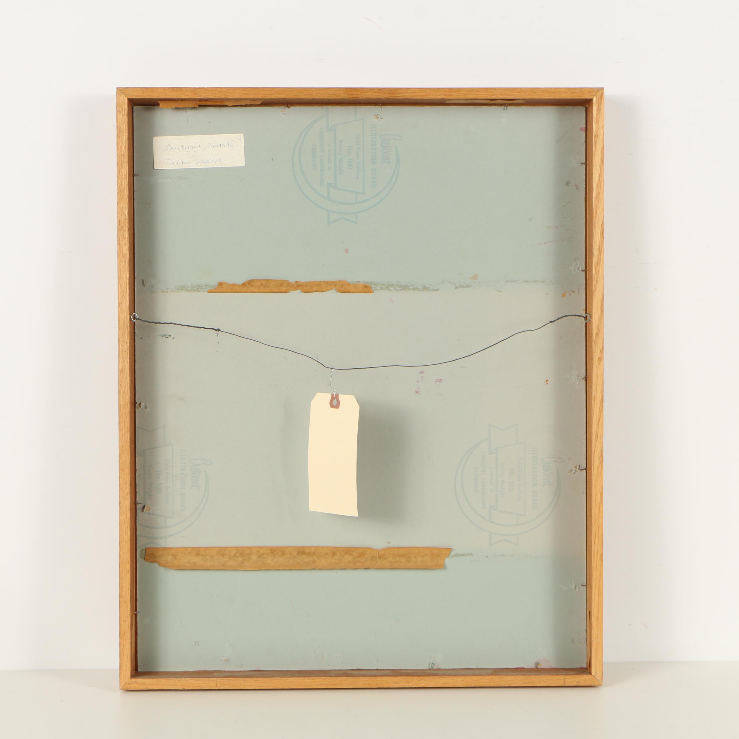 Debbie Souders Oil Painting "Courtyard, Santa Fe"