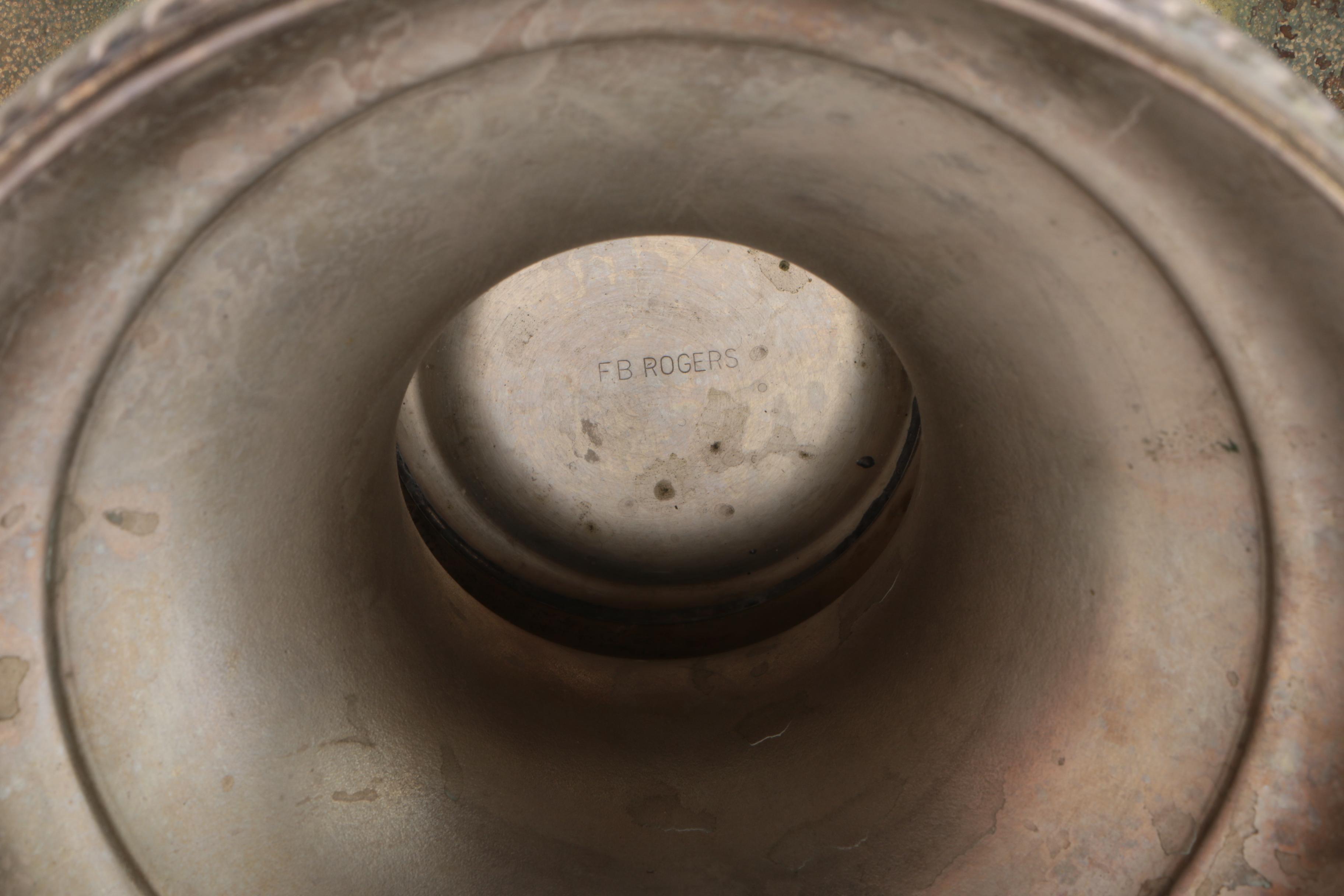 F.B. Rogers Silver Plate Ice Bucket with Other Plated Ice Buckets