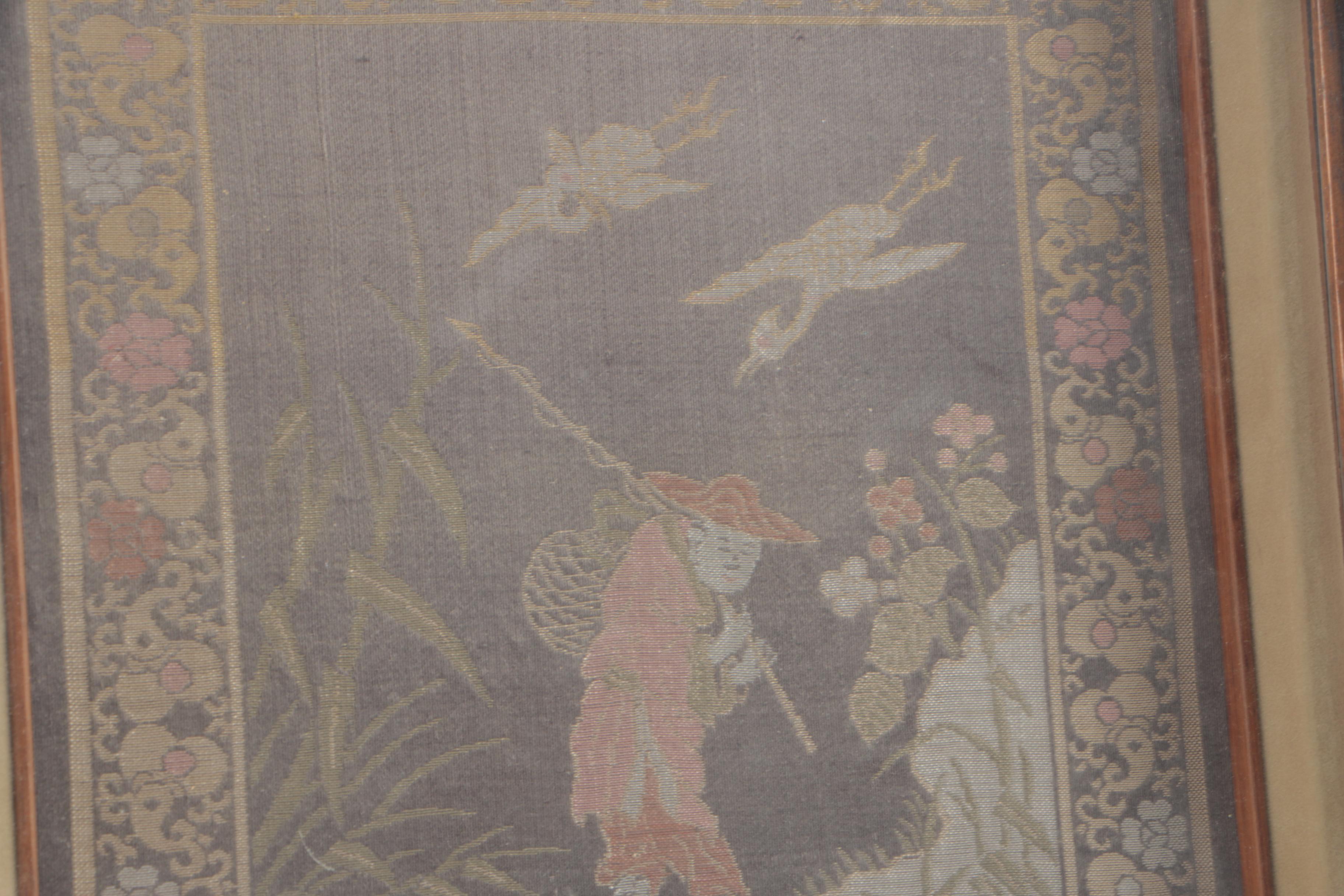 Chinese Framed Woven Textile