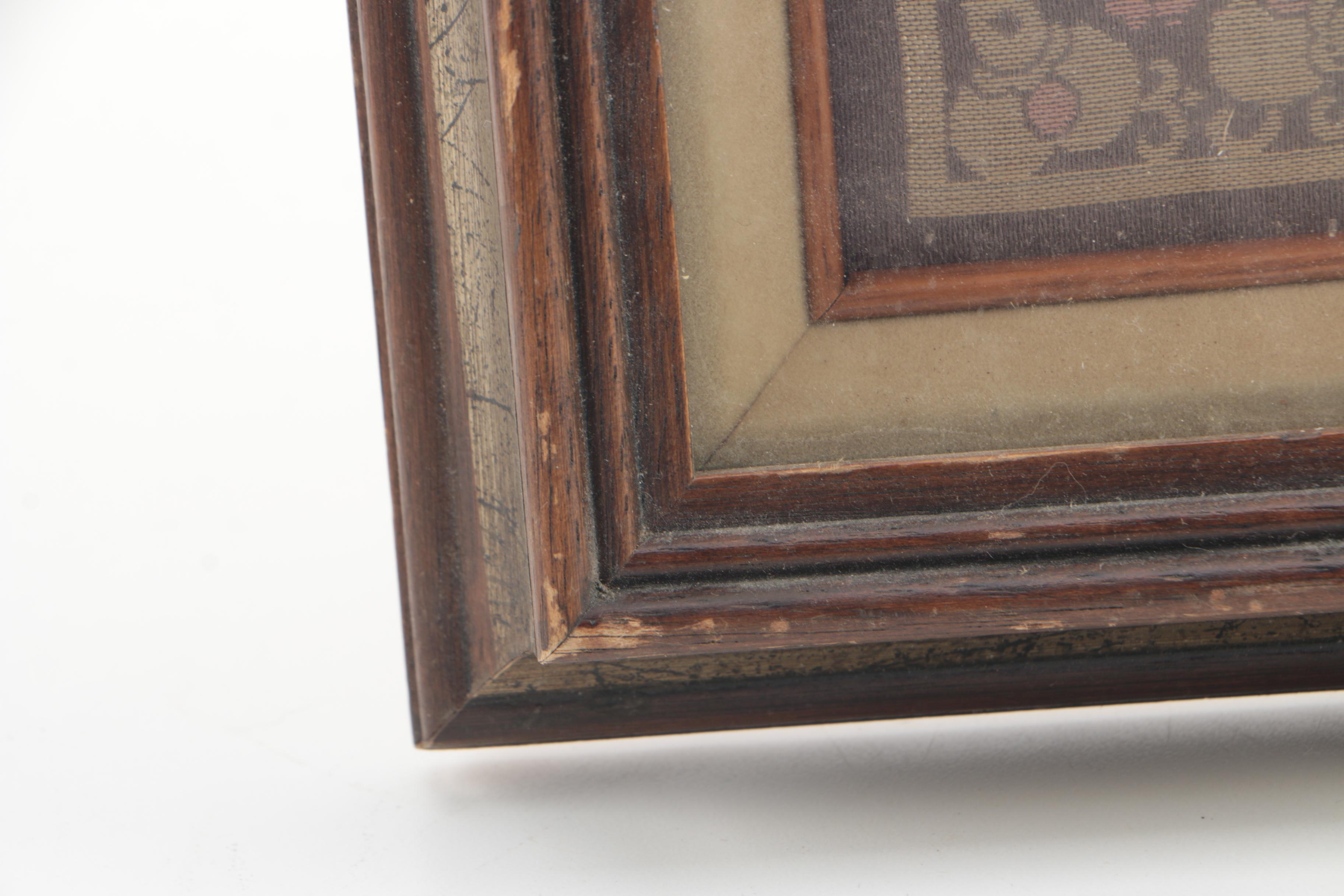 Chinese Framed Woven Textile