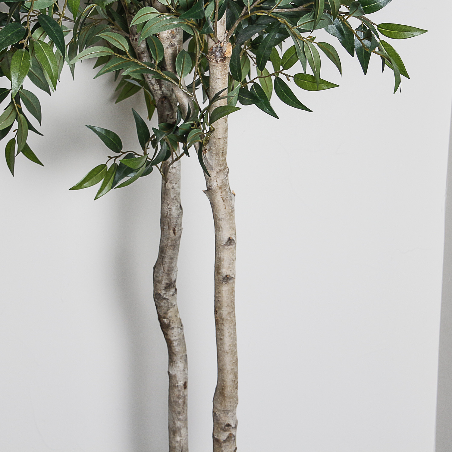 Artificial Ficus Tree in Rustic Ceramic Planter