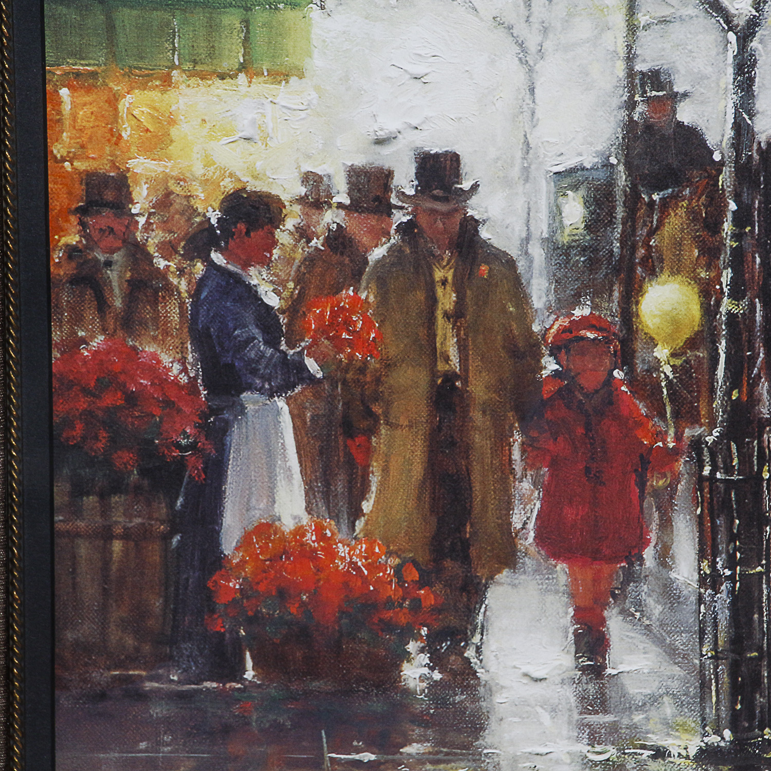 G. Harvey Offset Lithograph "Cabbies on 5th Avenue"