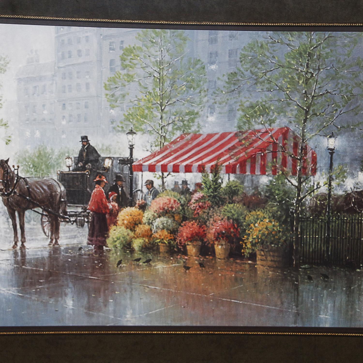 G. Harvey "A Touch of Spring" Offset Lithograph