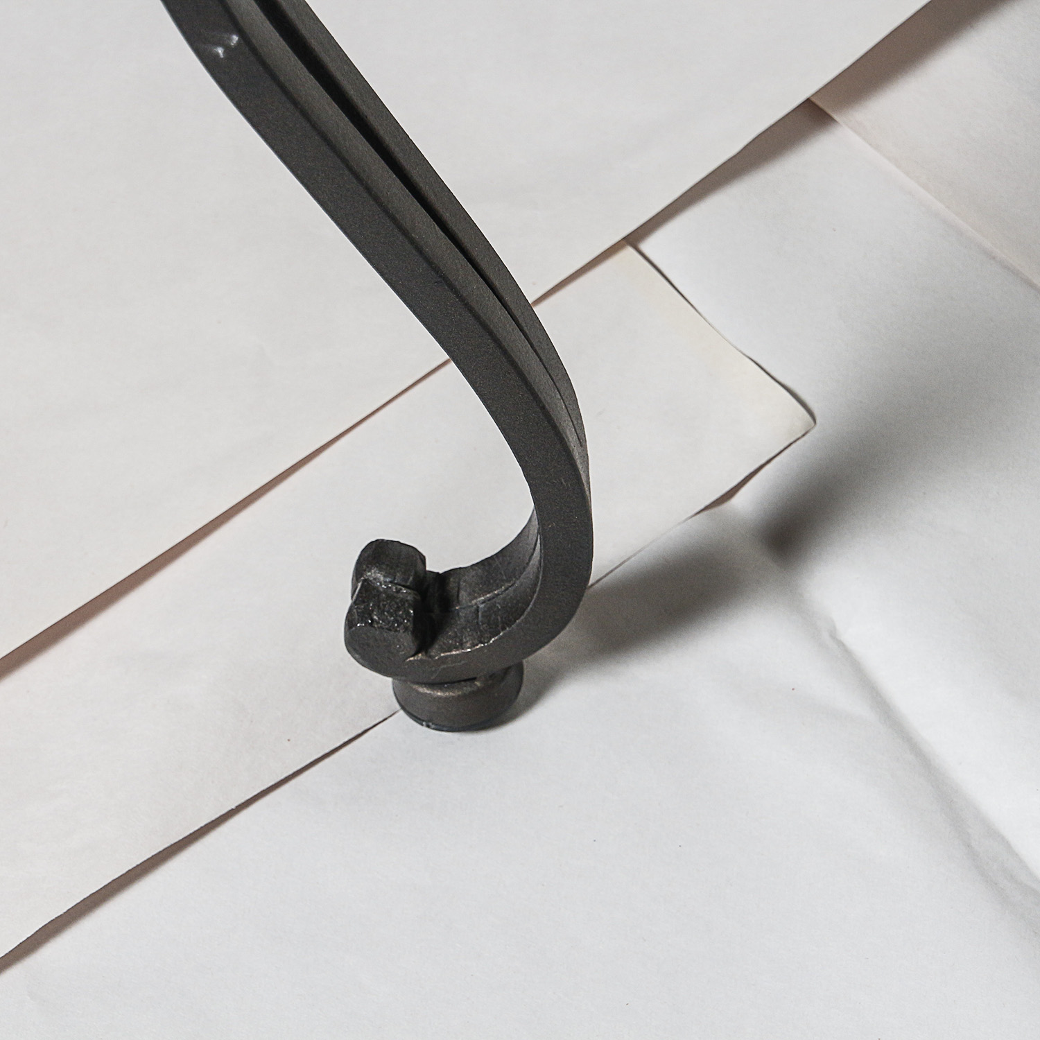 Round Glass Top Side Table with Metal Base