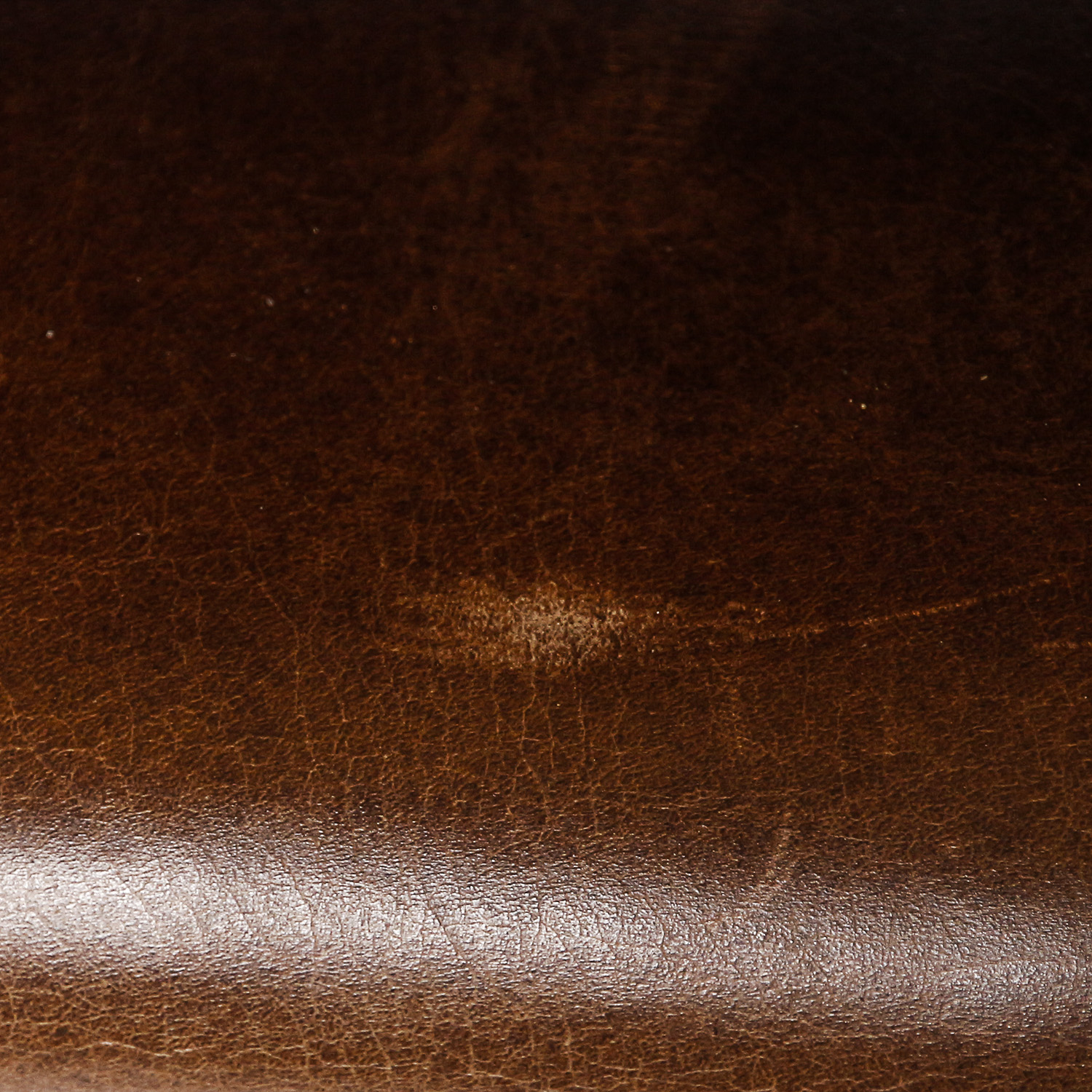 Vintage Chippendale Style Brown Leather Armchair with Ottoman by Hickory Chair