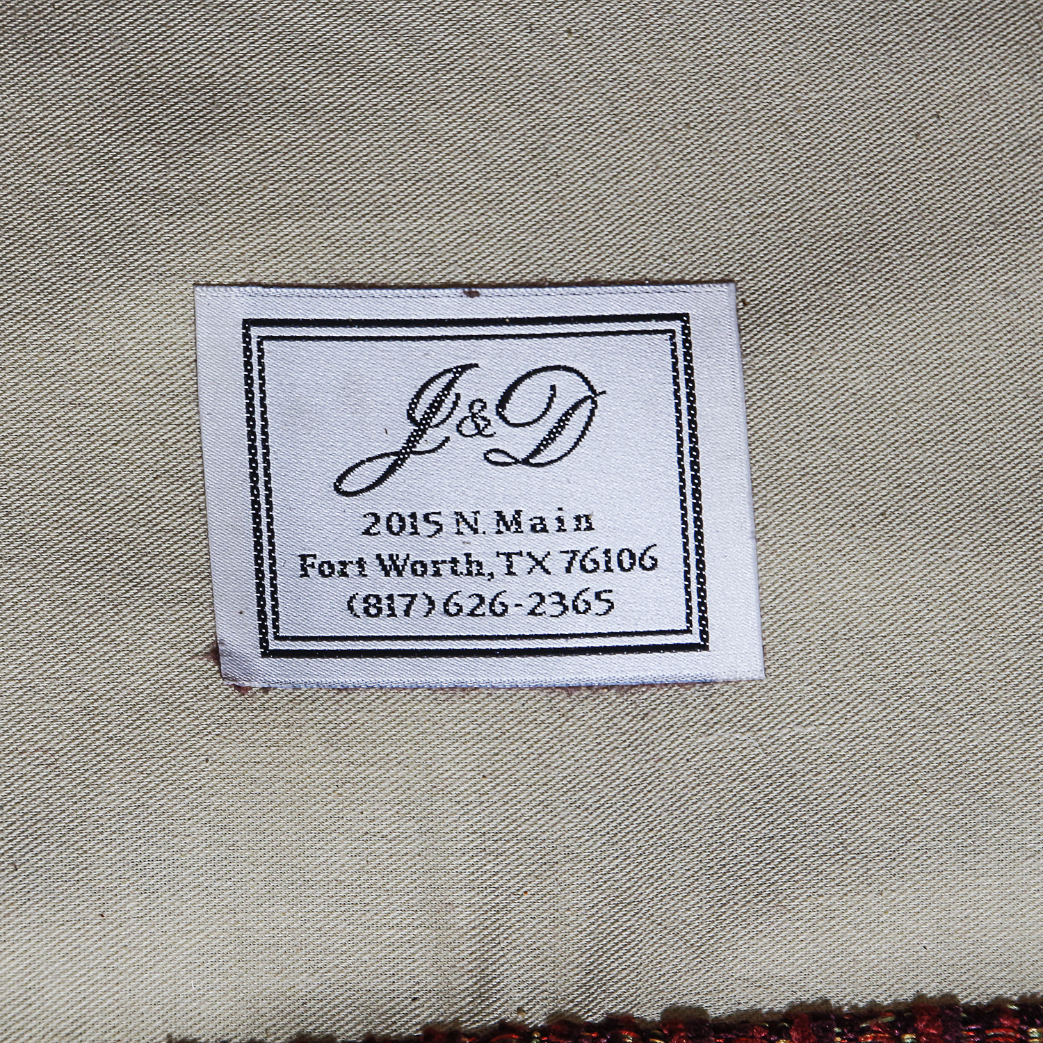 Custom Upholstered Armchair and Ottoman by J & D