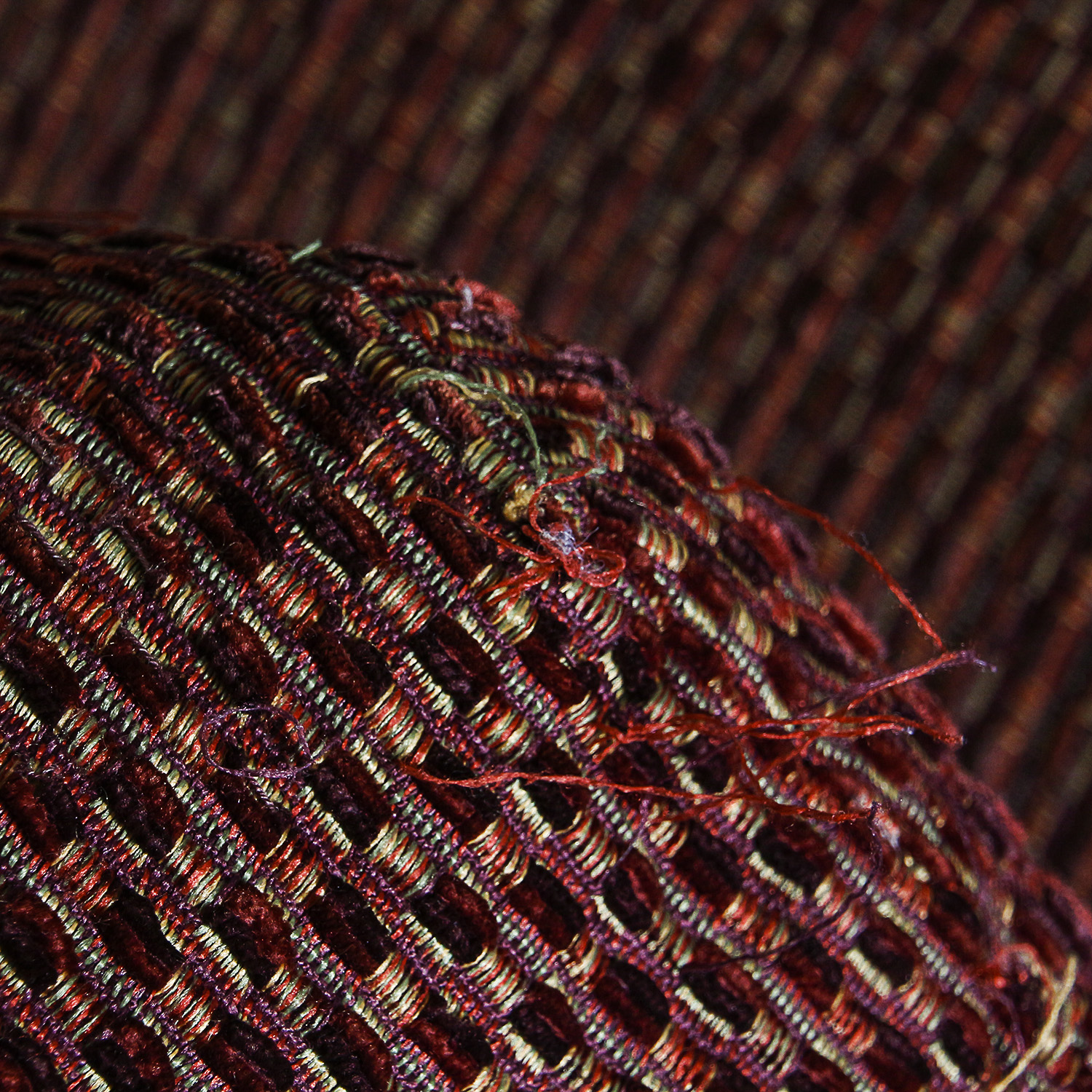 Custom Upholstered Armchair and Ottoman by J & D