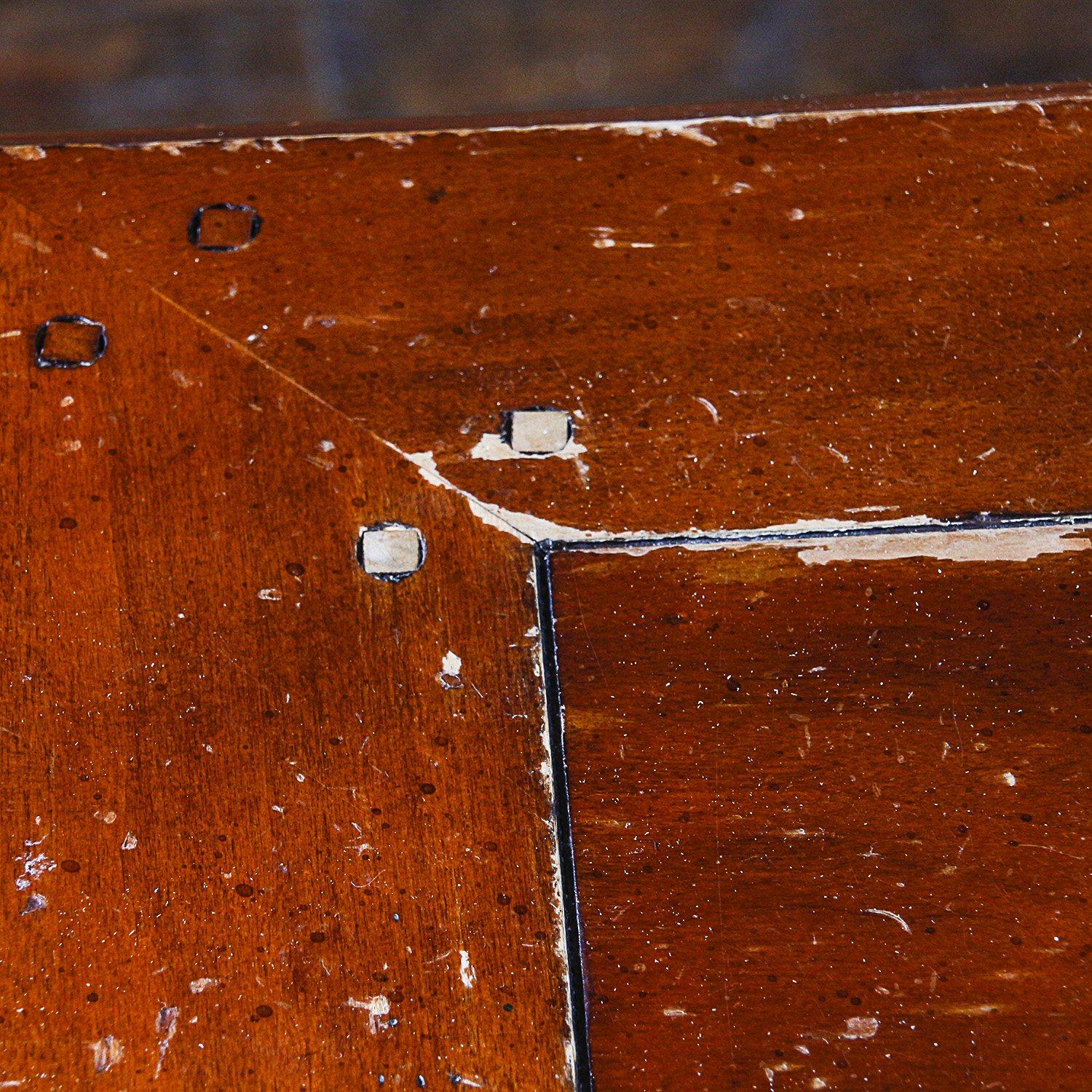 Single Drawer Wooden Side Table with Scrolling Metal Legs
