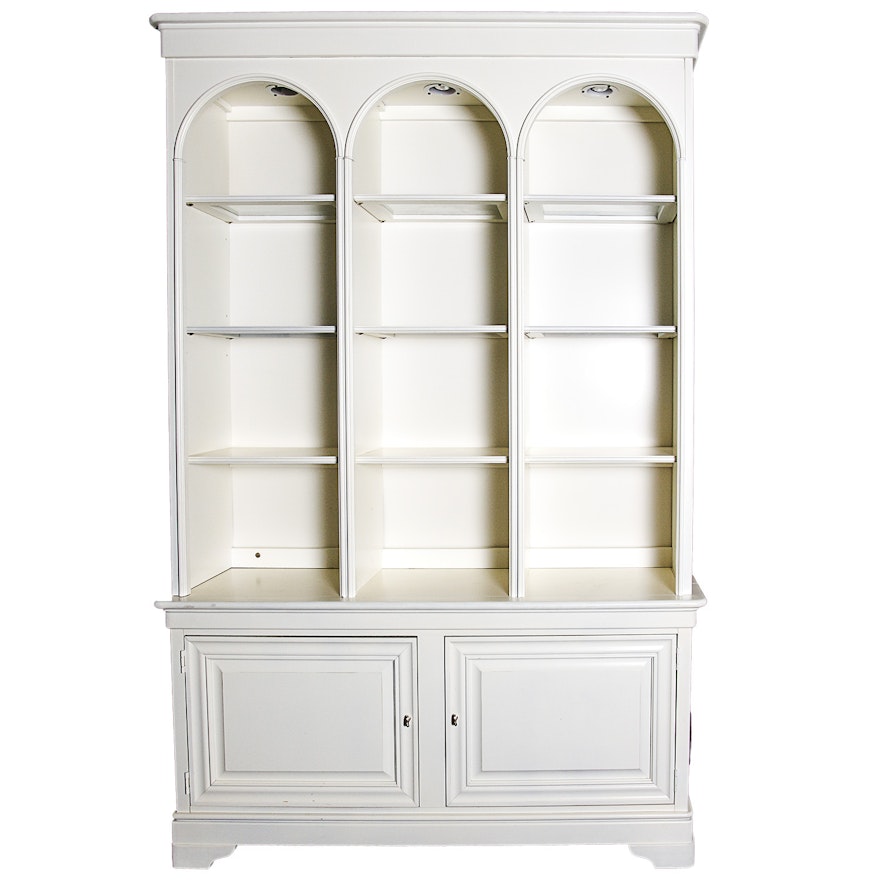 White Bookcase Cabinet by Stanley