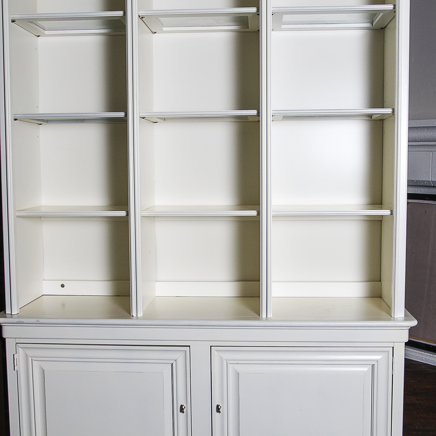 White Bookcase Cabinet by Stanley