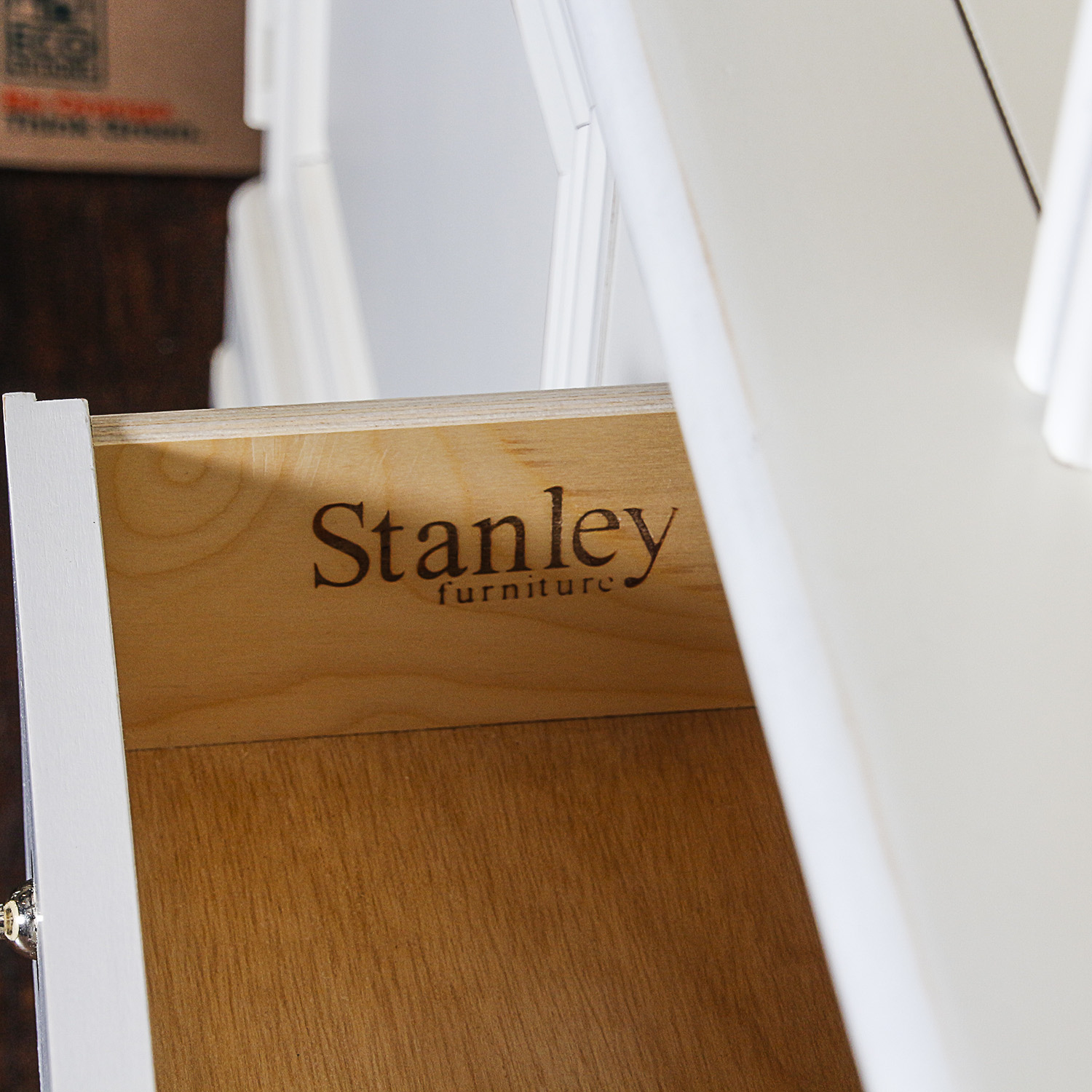 White Bookcase Cabinet by Stanley