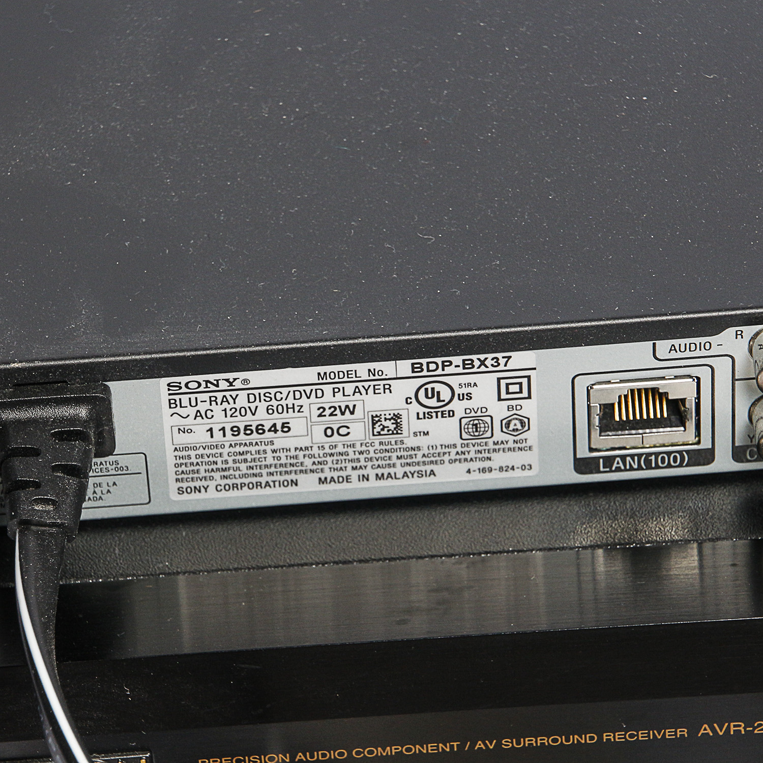 Denon AVR-2801 5.1-Channel AV Surround Receiver with Sony Blu-ray Player