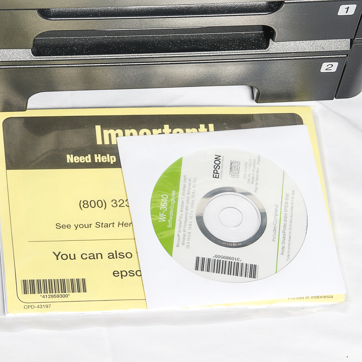 Epson WorkForce WF-3640 Multi-Function Inkjet Printer