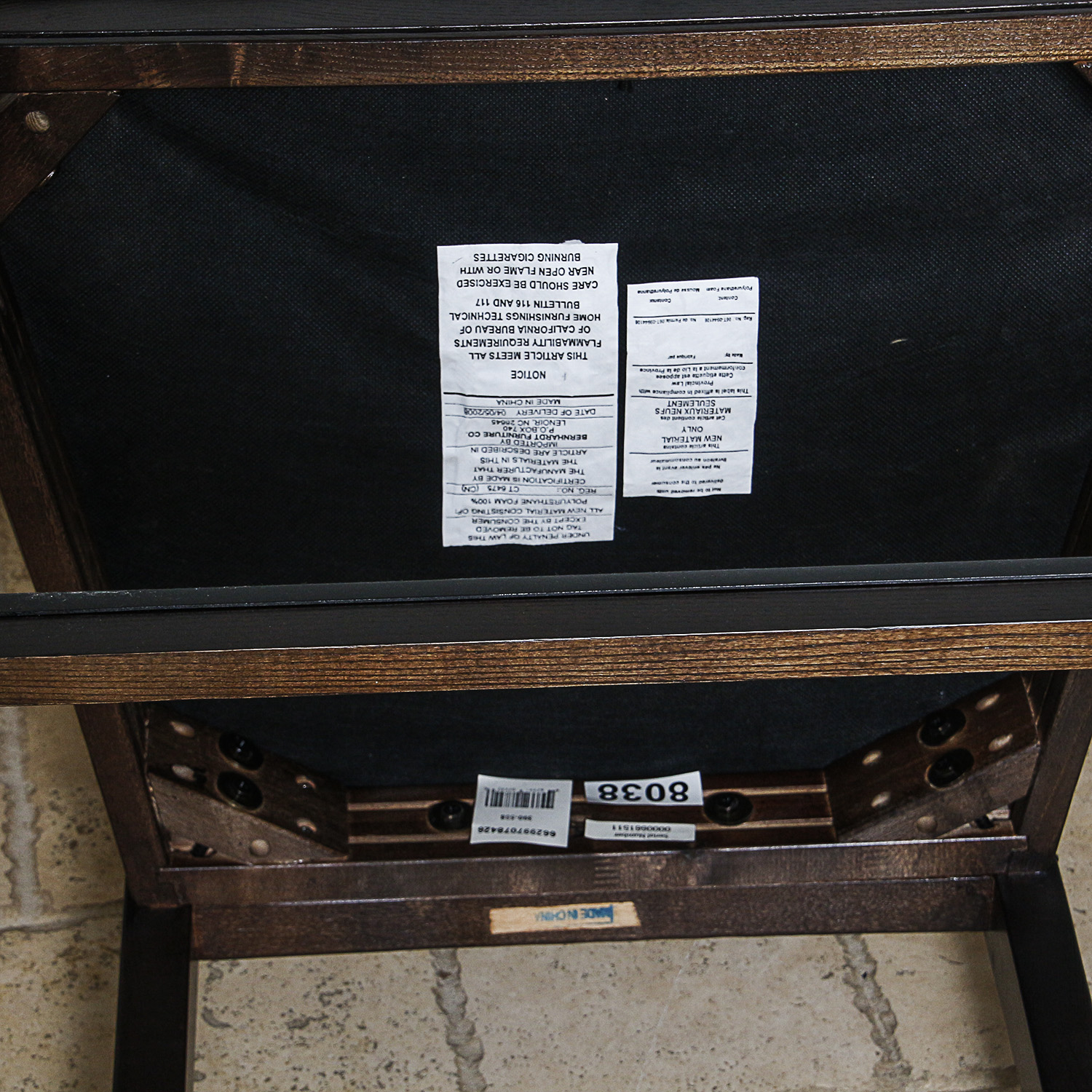 Contemporary Black Vinyl Upholstered Barstools by Bernhardt