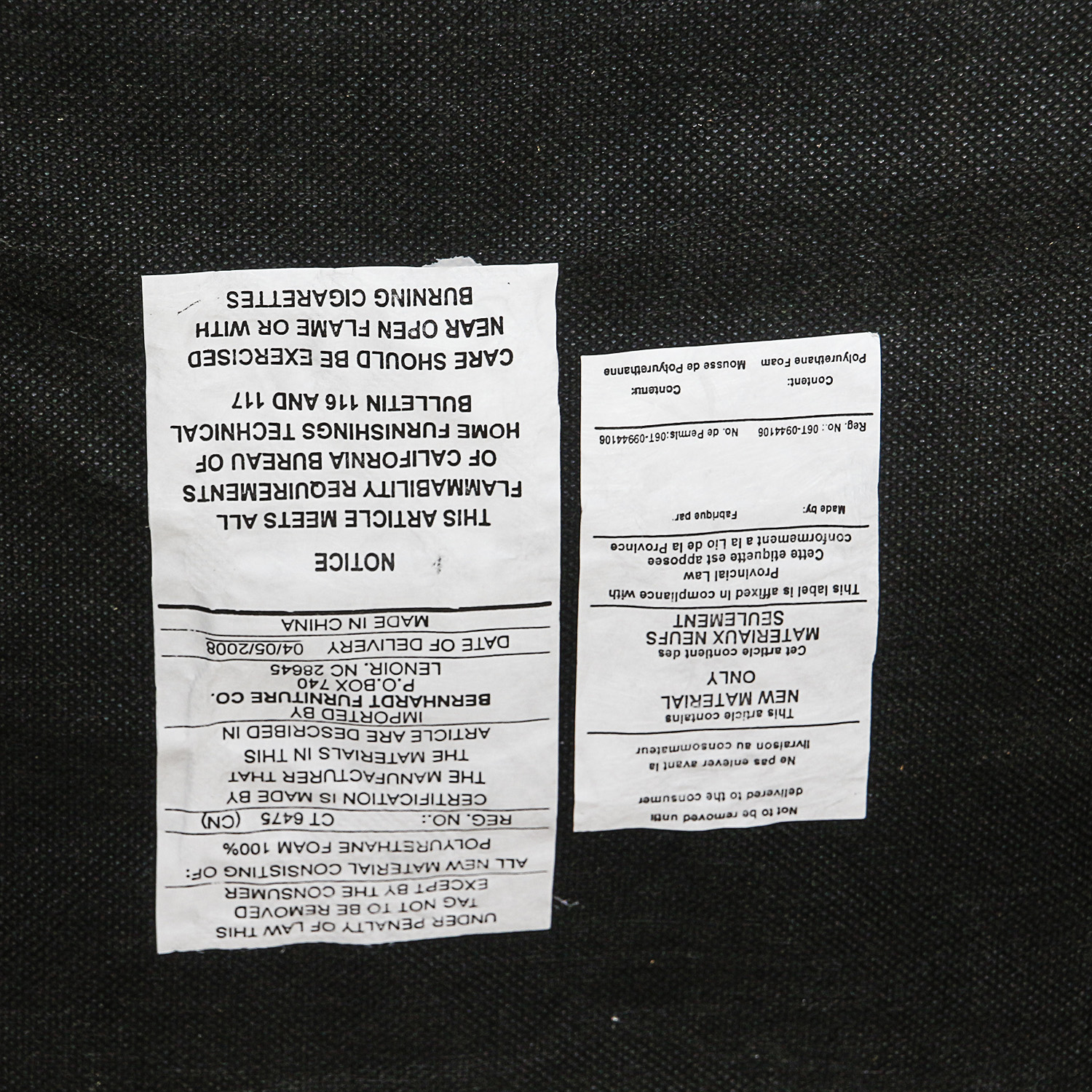 Contemporary Black Vinyl Upholstered Barstools by Bernhardt