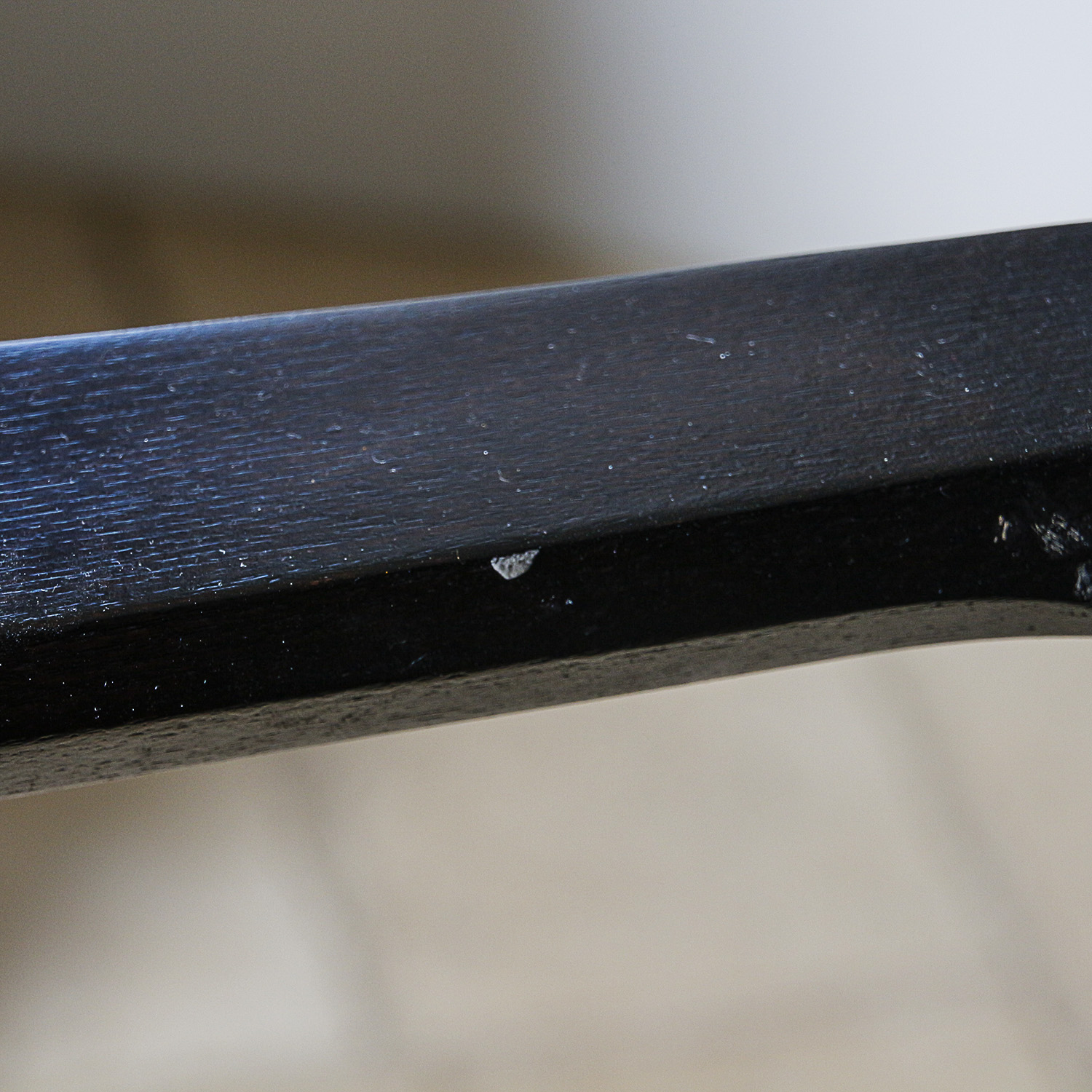 Contemporary Black Vinyl Upholstered Barstools by Bernhardt