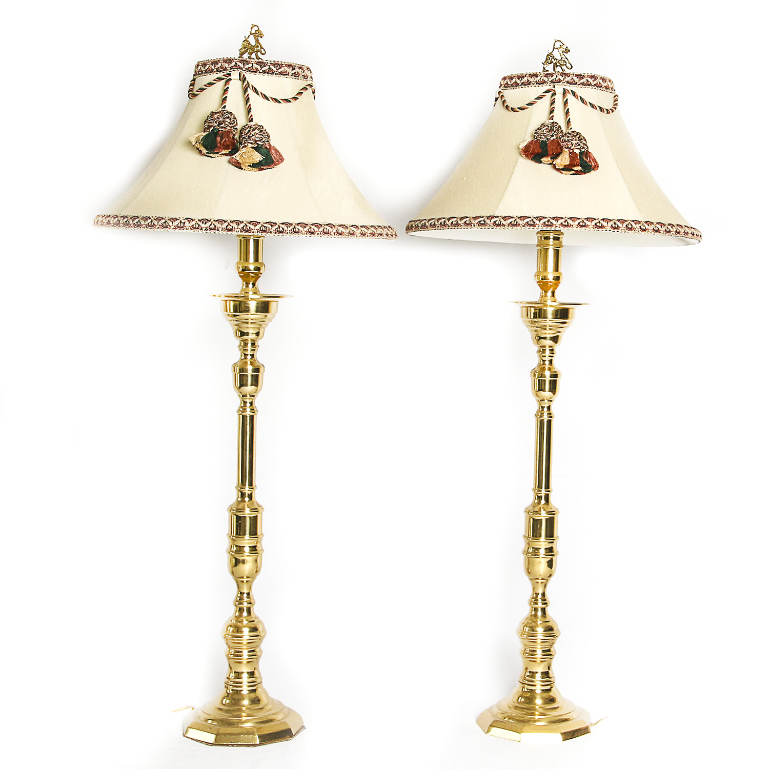 Brass Buffet Lamps After Stiffel
