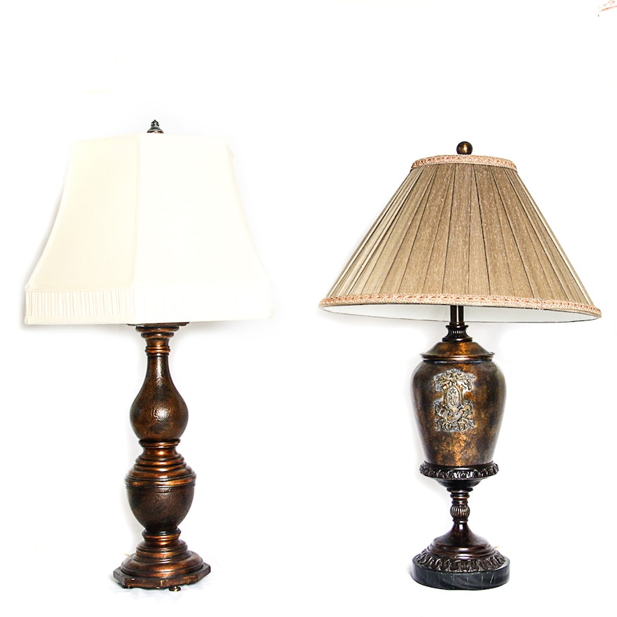 Bronze Tone Table Lamps
