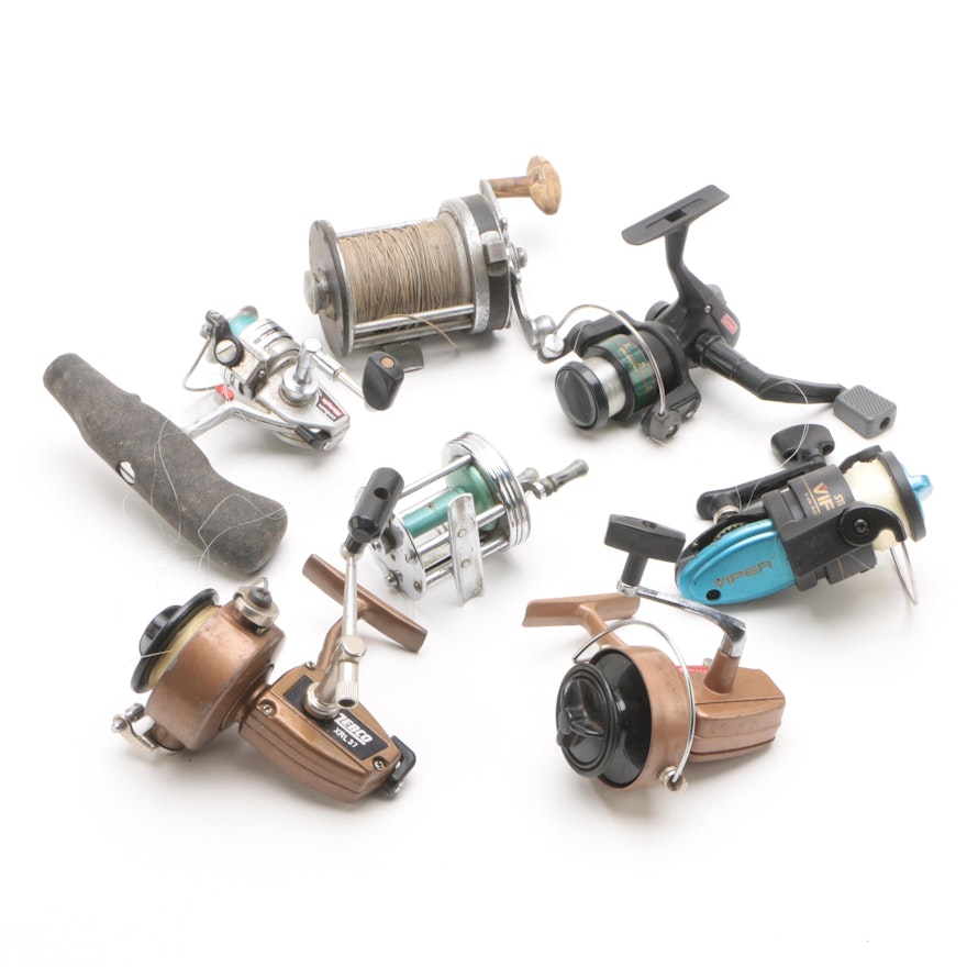 Zebco XRL37, Silstar Viper, Coleman Outfitter and Other Fishing Reels