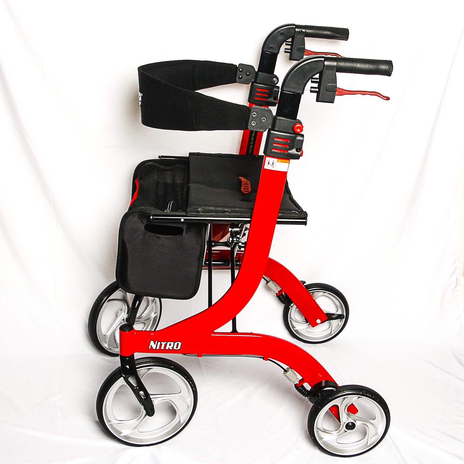 Drive Medical Nitro Euro Style Rollator Walker With Nylon Nova Bag