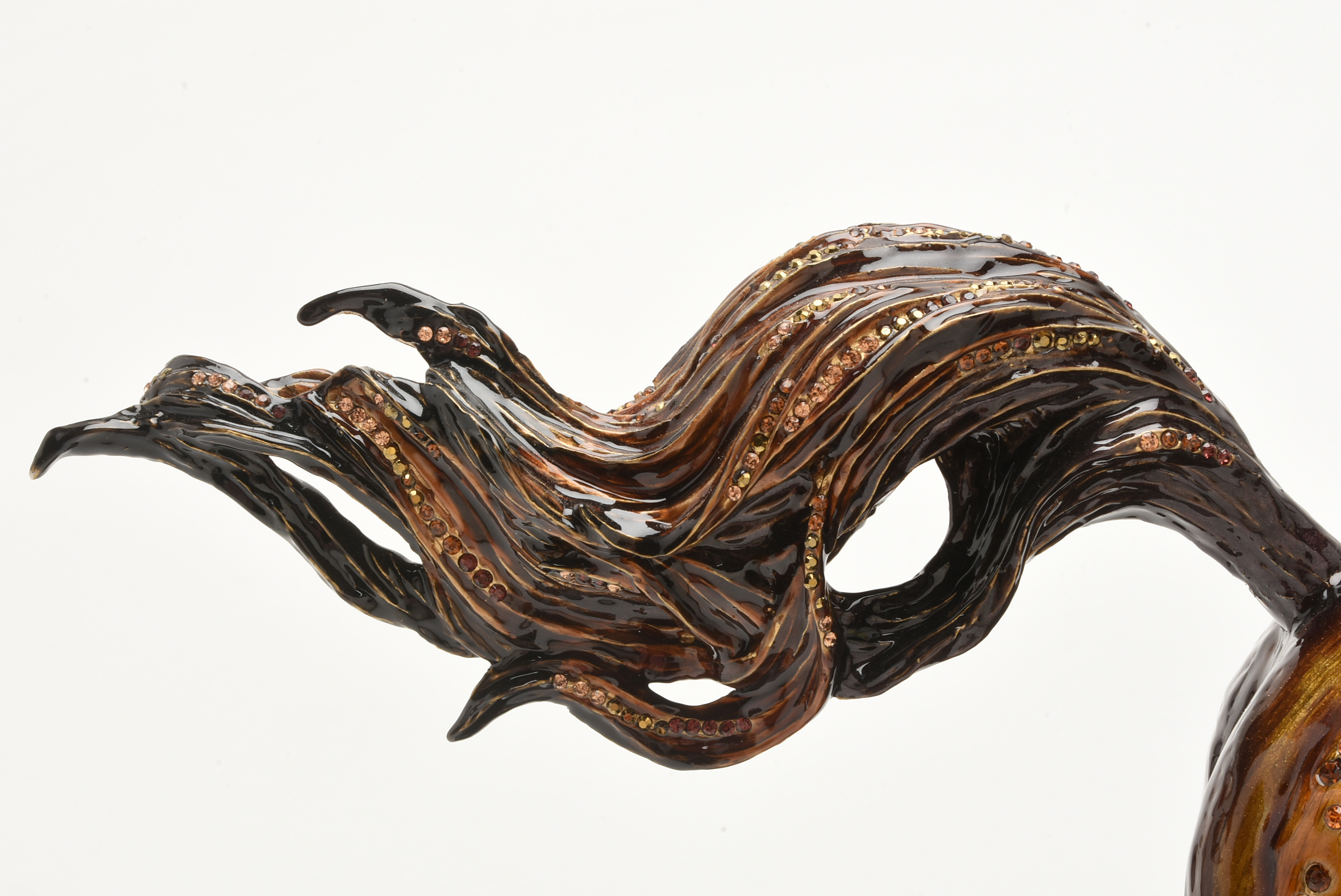 Jay Strongwater "Kuhaylah" Enameled Metal Horse Figurine with Marble Base