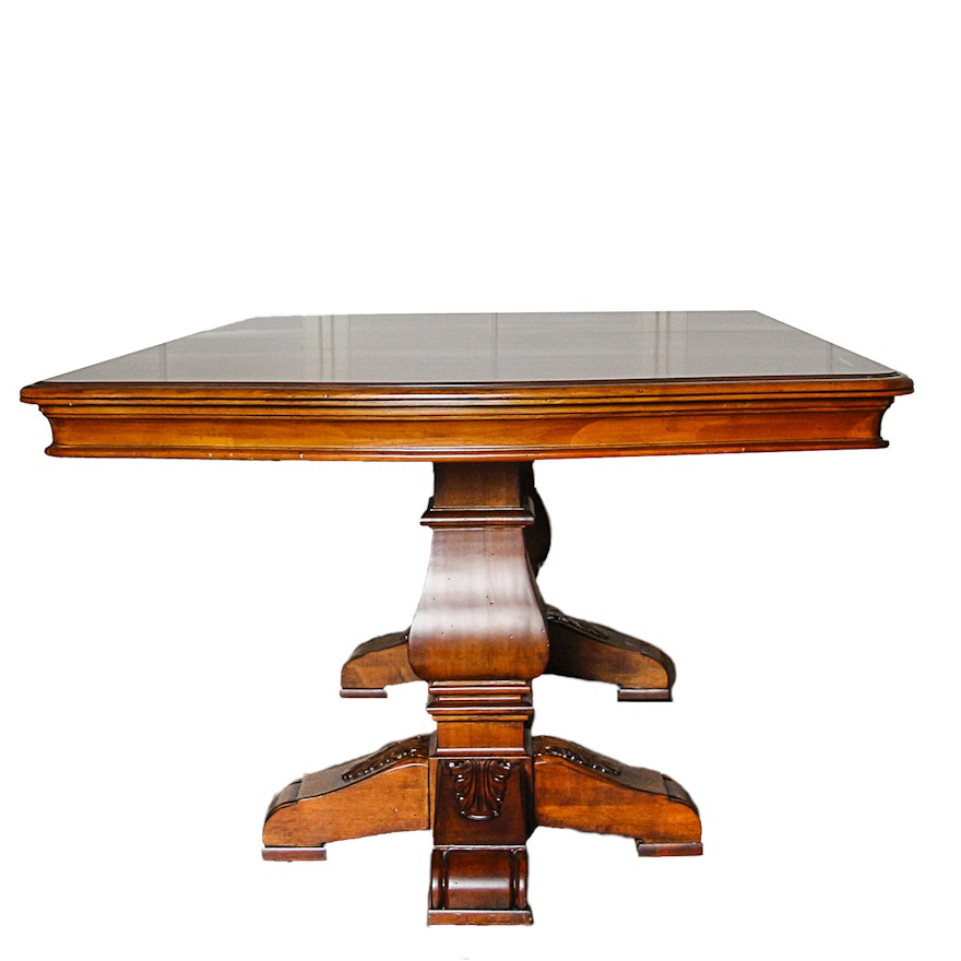 Contemporary "Tuscany" Dining Table with Parquet Top by Ethan Allen