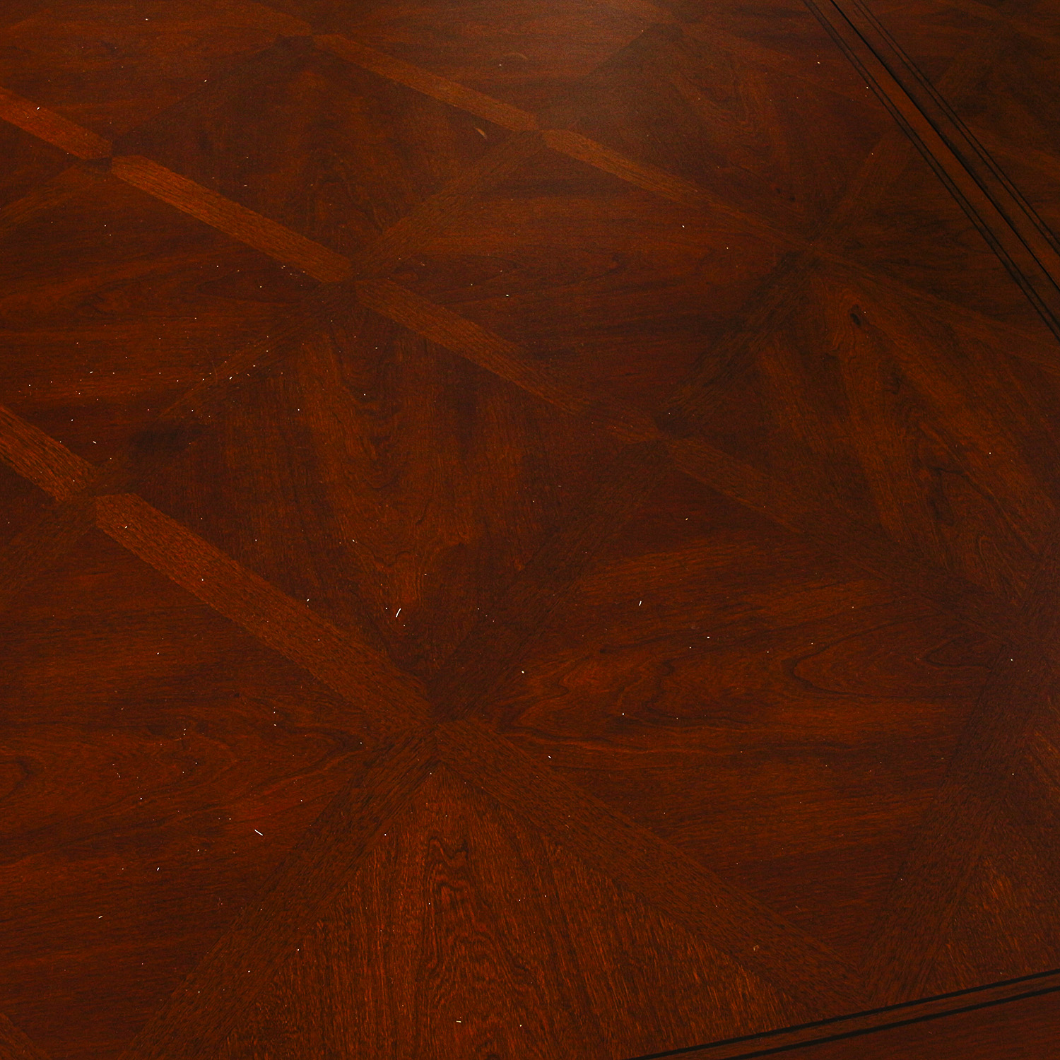 Contemporary "Tuscany" Dining Table with Parquet Top by Ethan Allen