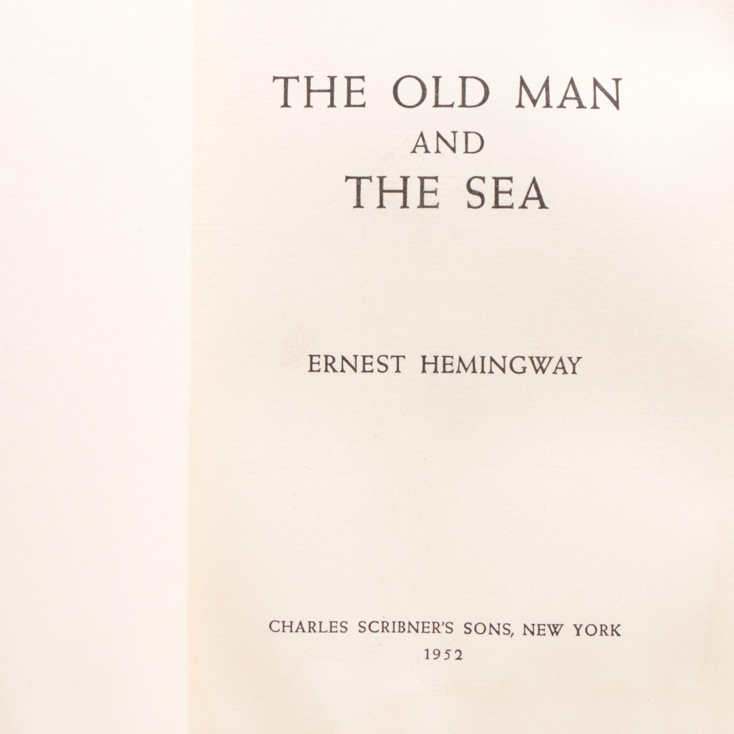1952 First Issue "The Old Man and the Sea" by Ernest Hemingway