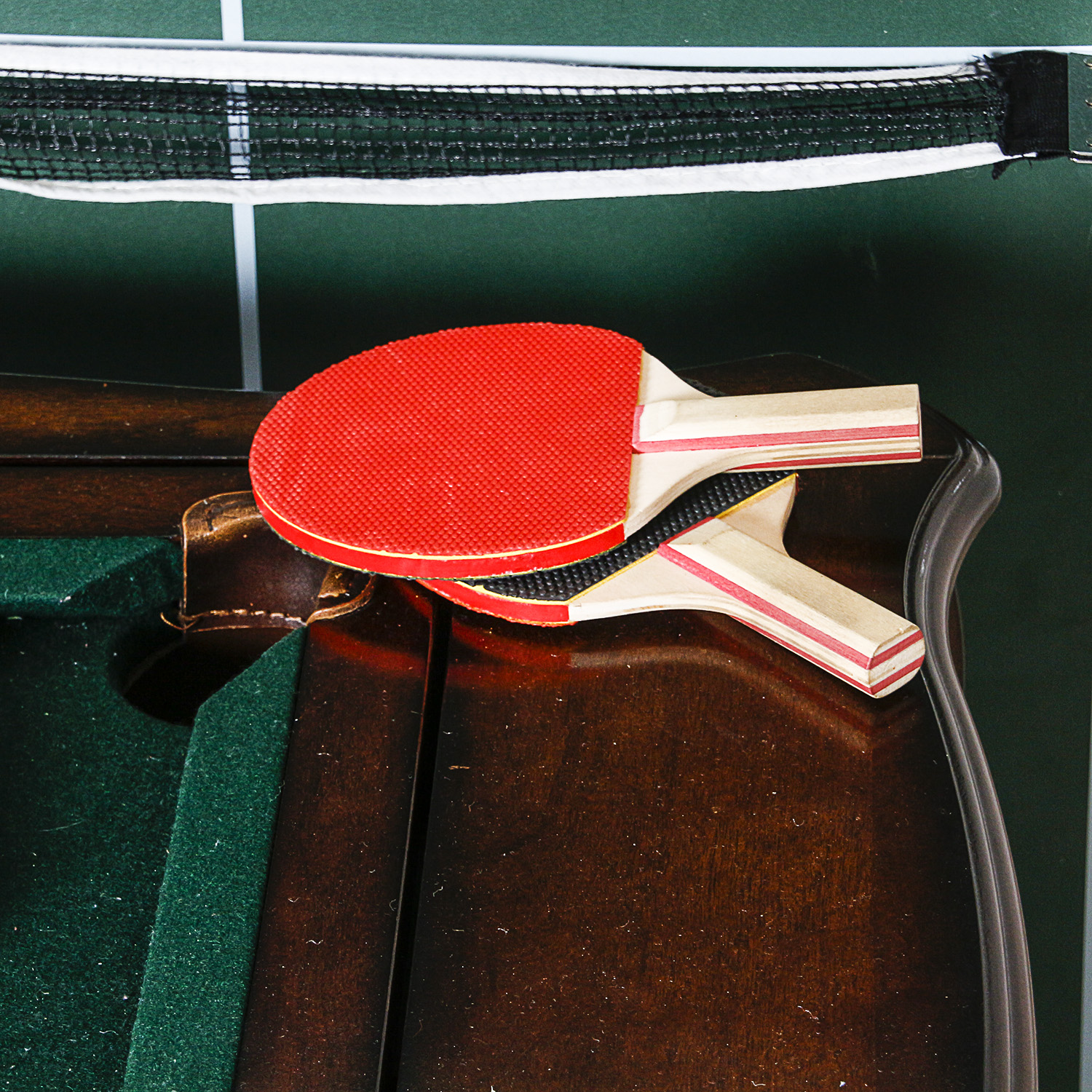 Children's Size Game Table with Ping Pong and Pool Top and Accessories