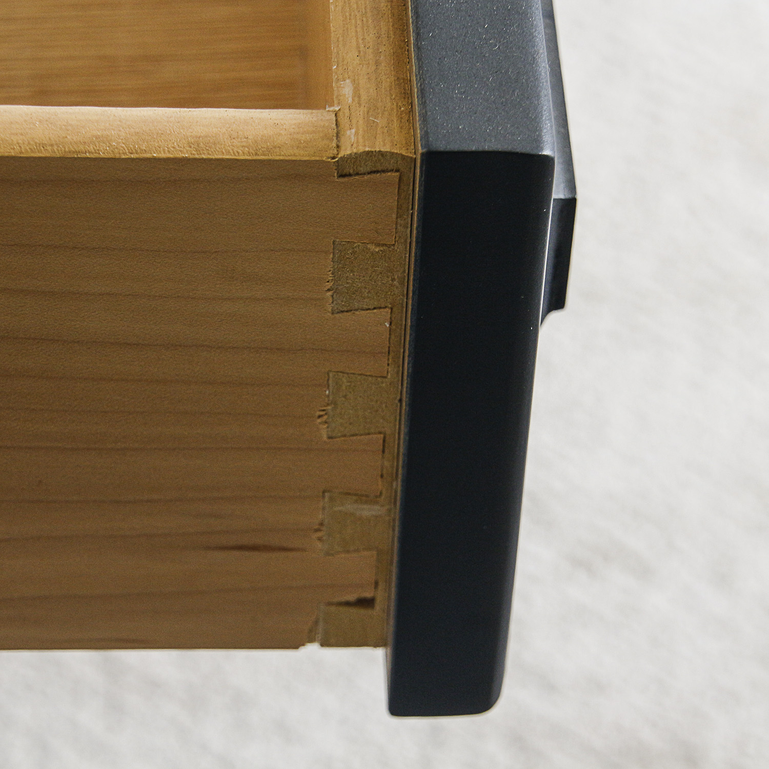 Blue Cape Cod Style Step Side Drawer Cabinet