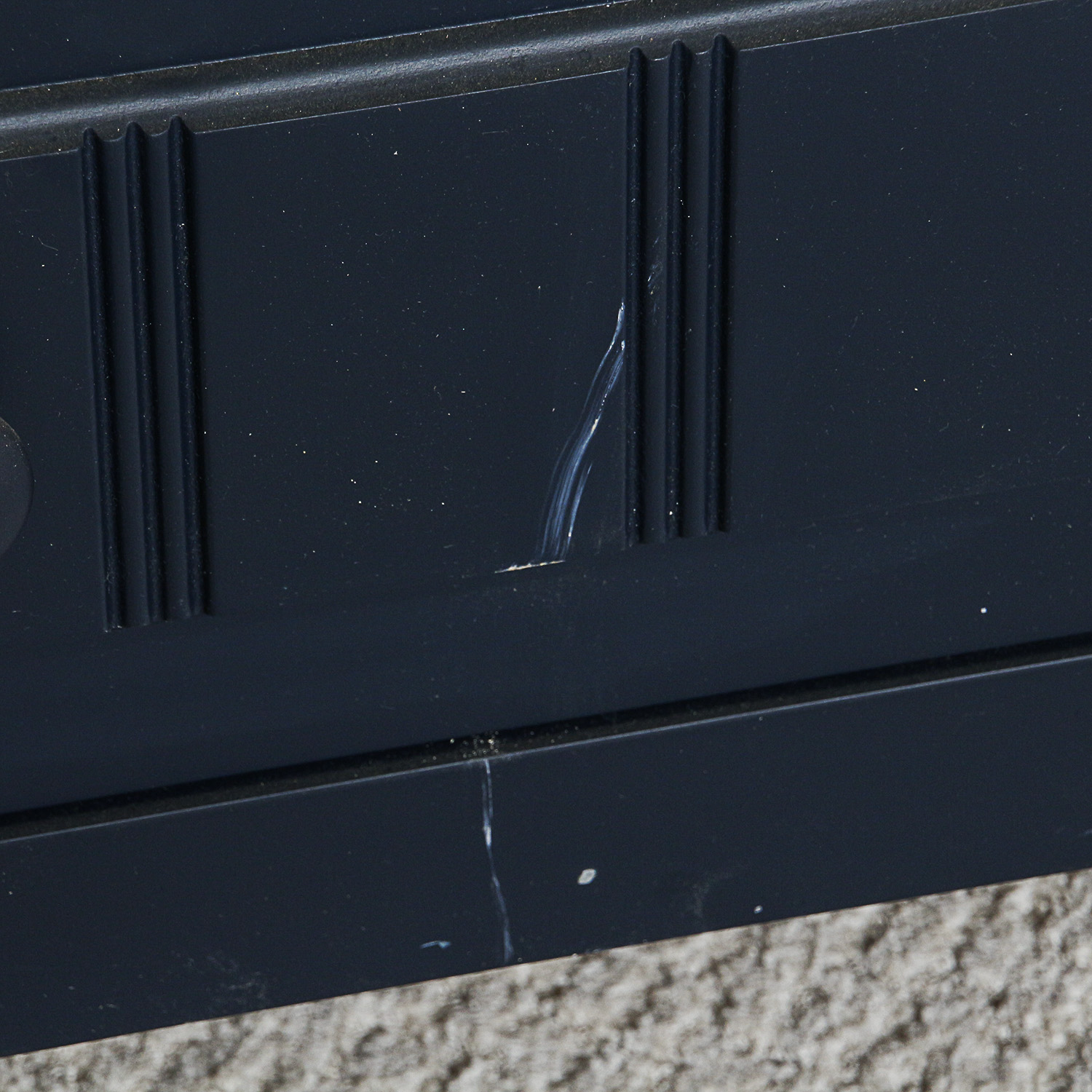 Blue Cape Cod Style Step Side Drawer Cabinet