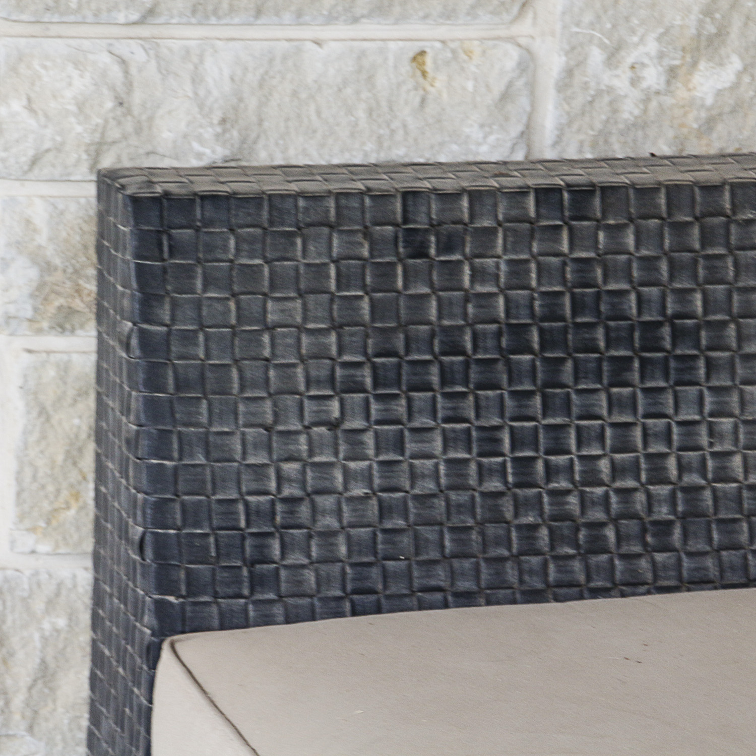 Armless Patio Chairs with Coffee Table