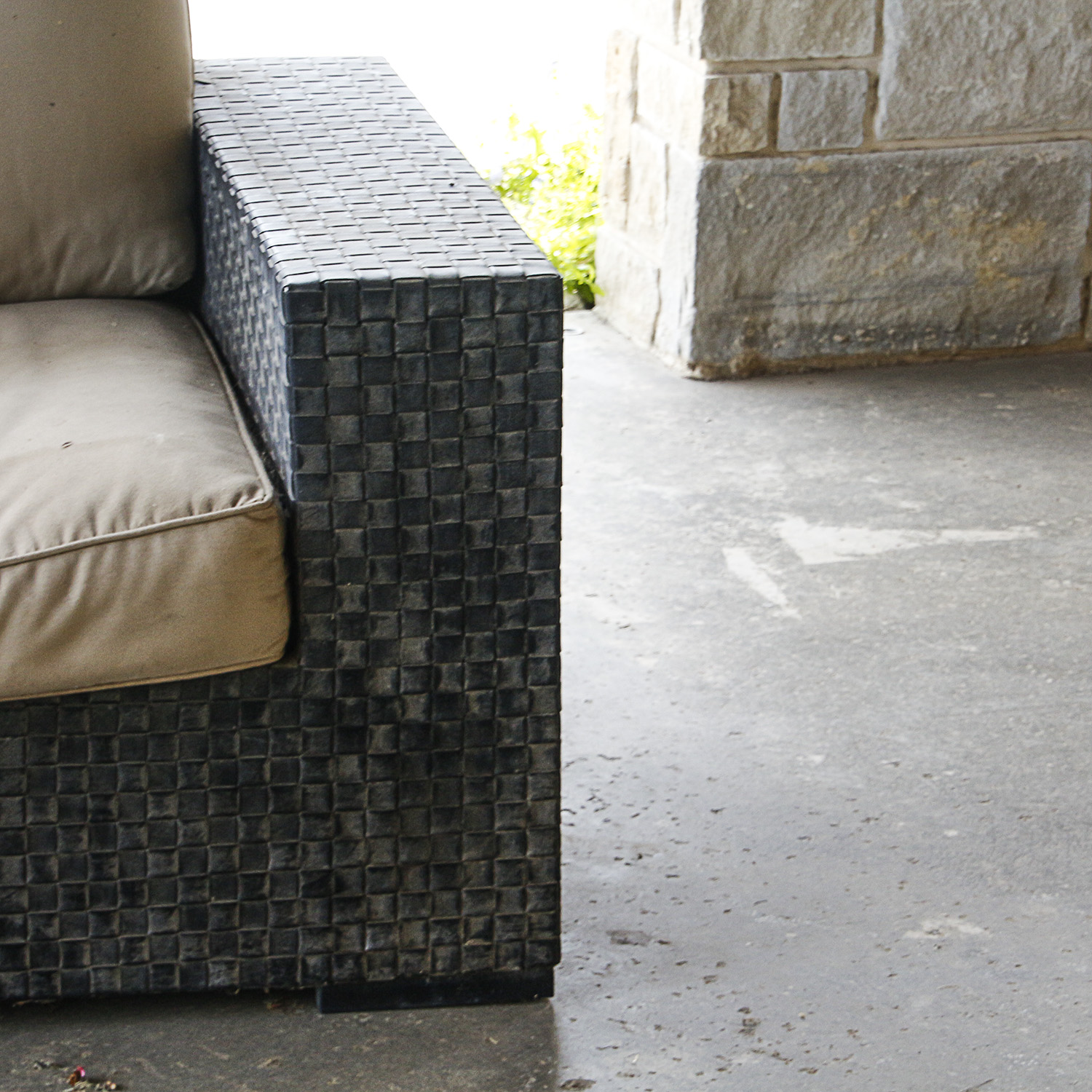 Modular Woven Frame Patio Sofa