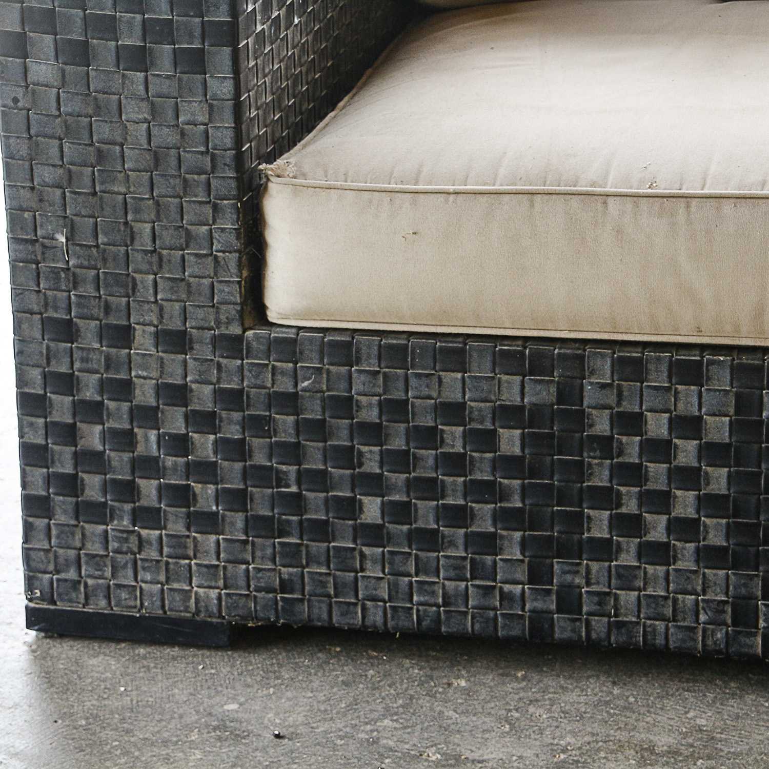 Modular Woven Frame Patio Sofa