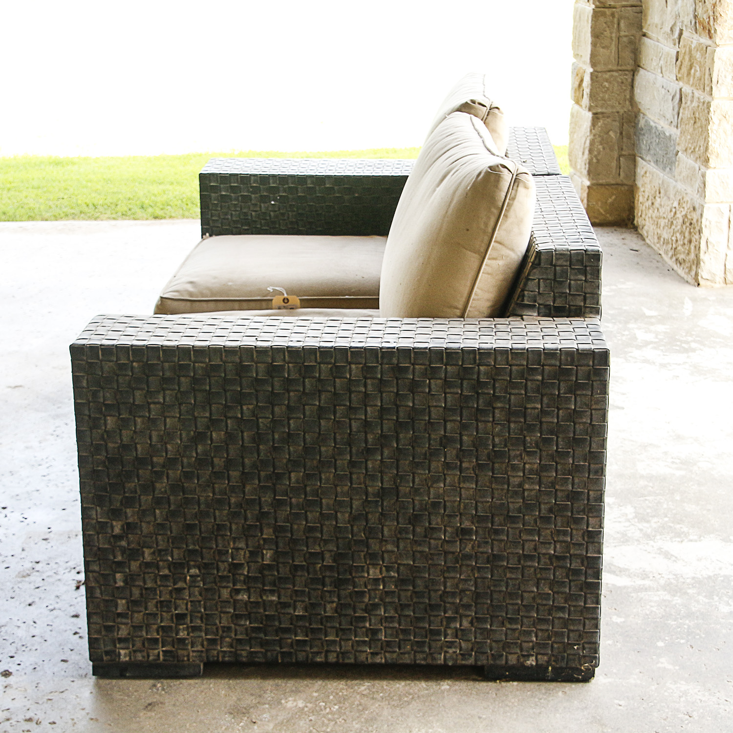 Modular Woven Frame Patio Sofa